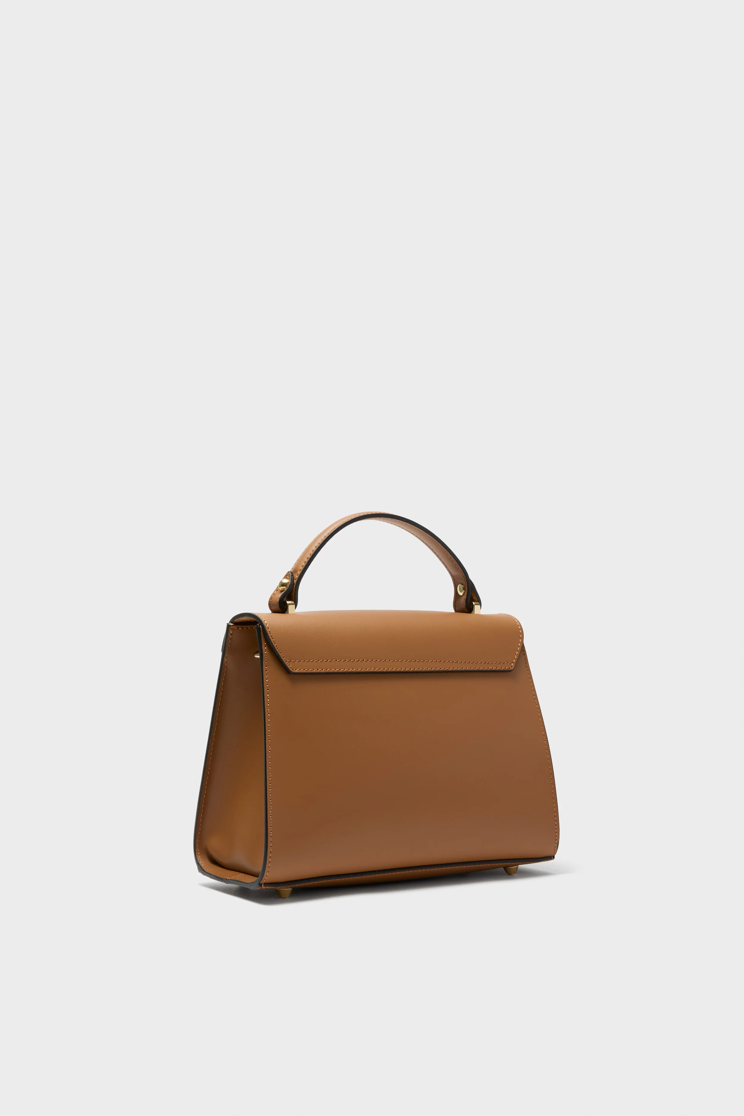 Caramel Peggy Top Handle Satchel Bag - Image 4
