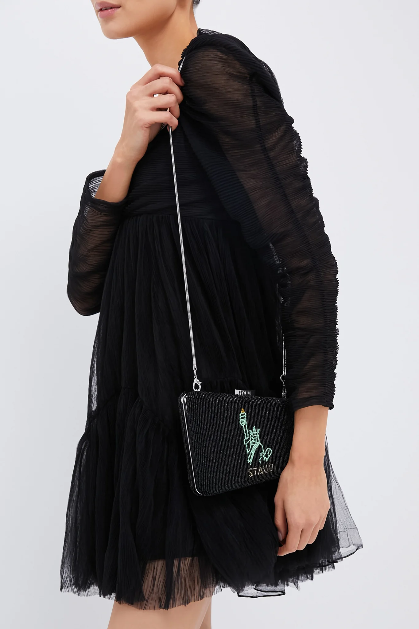 Carmella NYC Skyline Beaded Clutch - Image 3