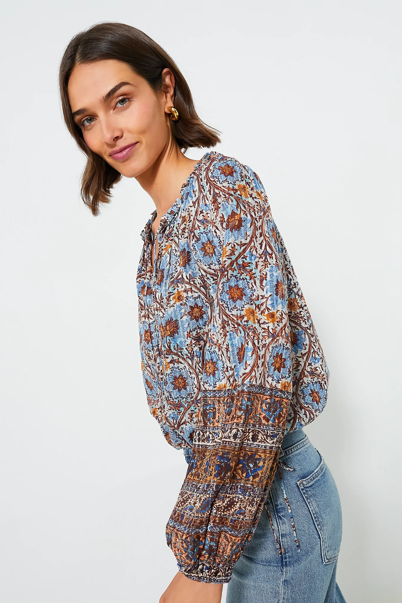 Caspia Silva Blouse - Image 3