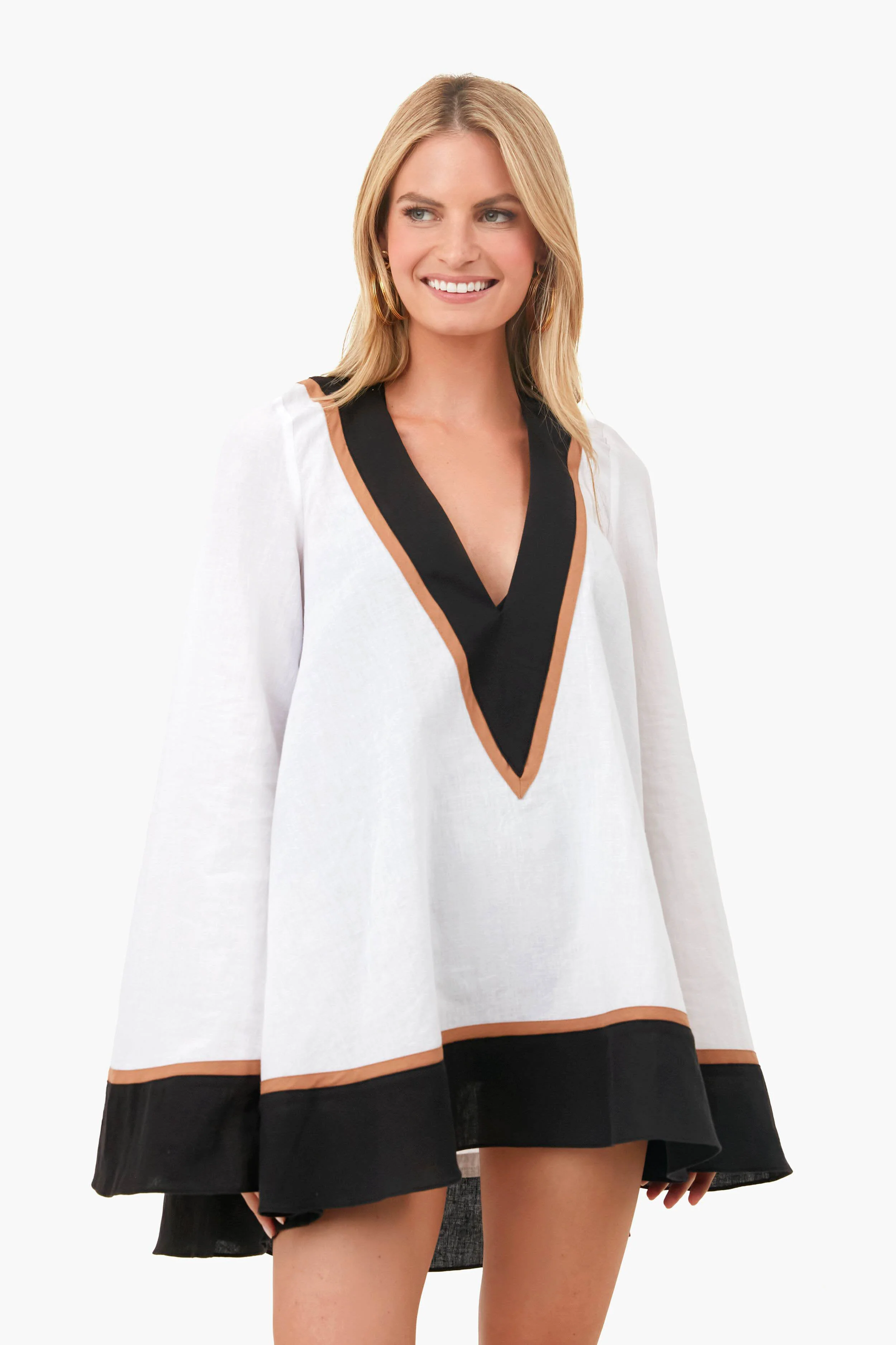 Colorblock Linen Cassia Coverup - Image 2