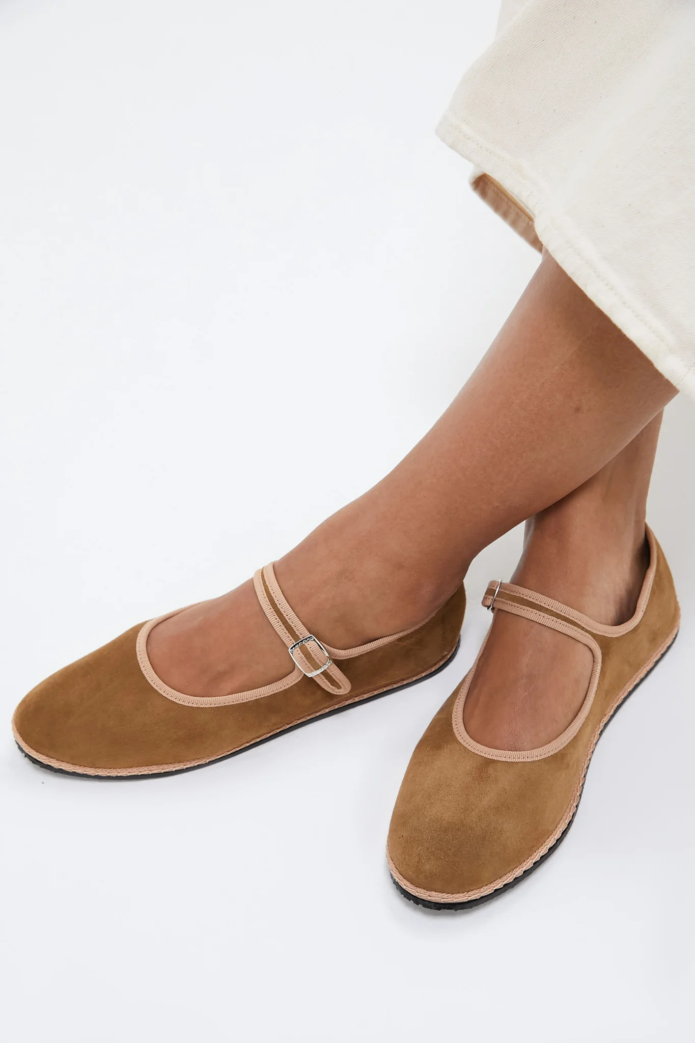 Castagna Suede Mary Jane Flats - Image 2