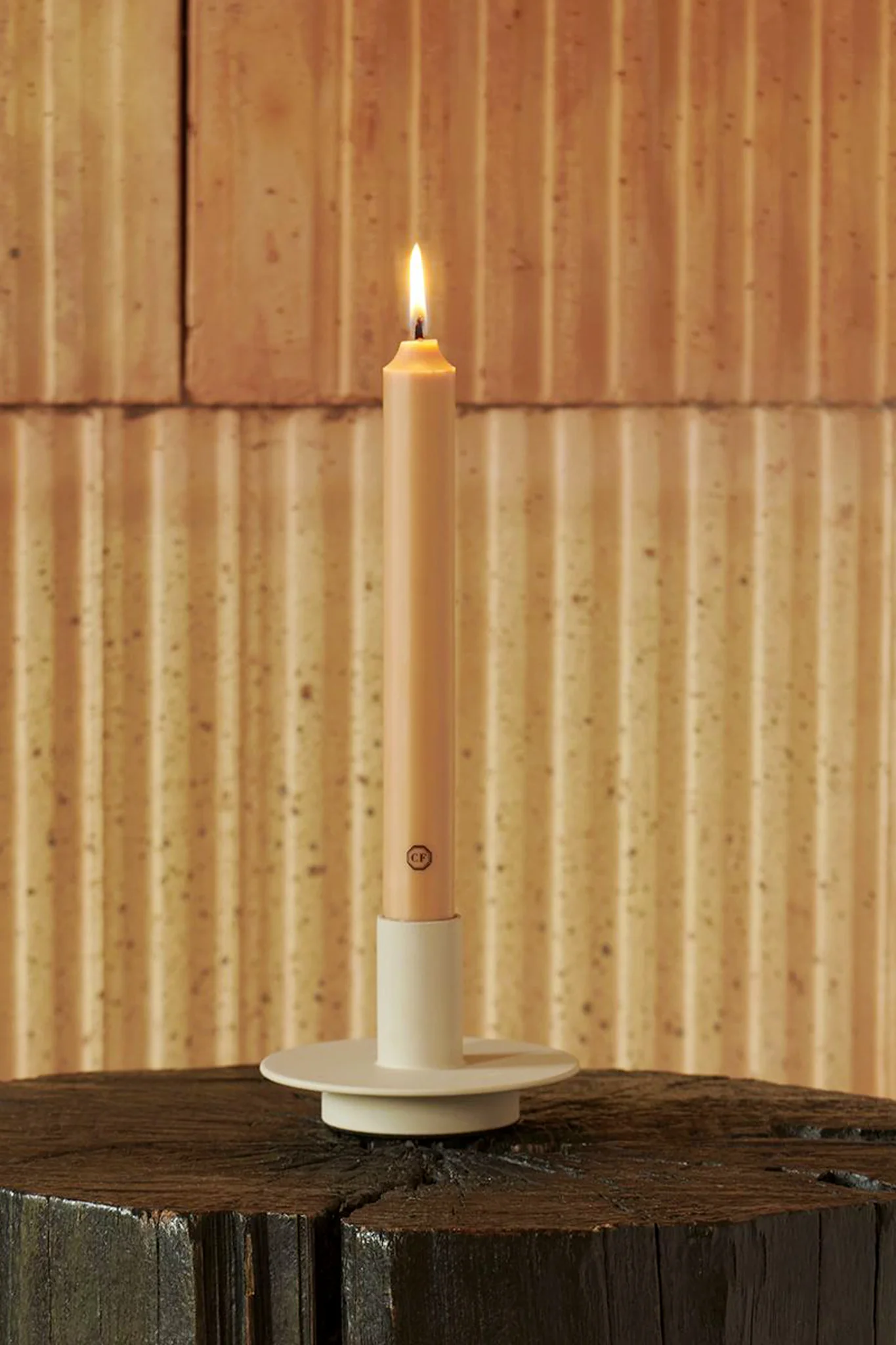 Cedar Scented Taper Candles - Image 2