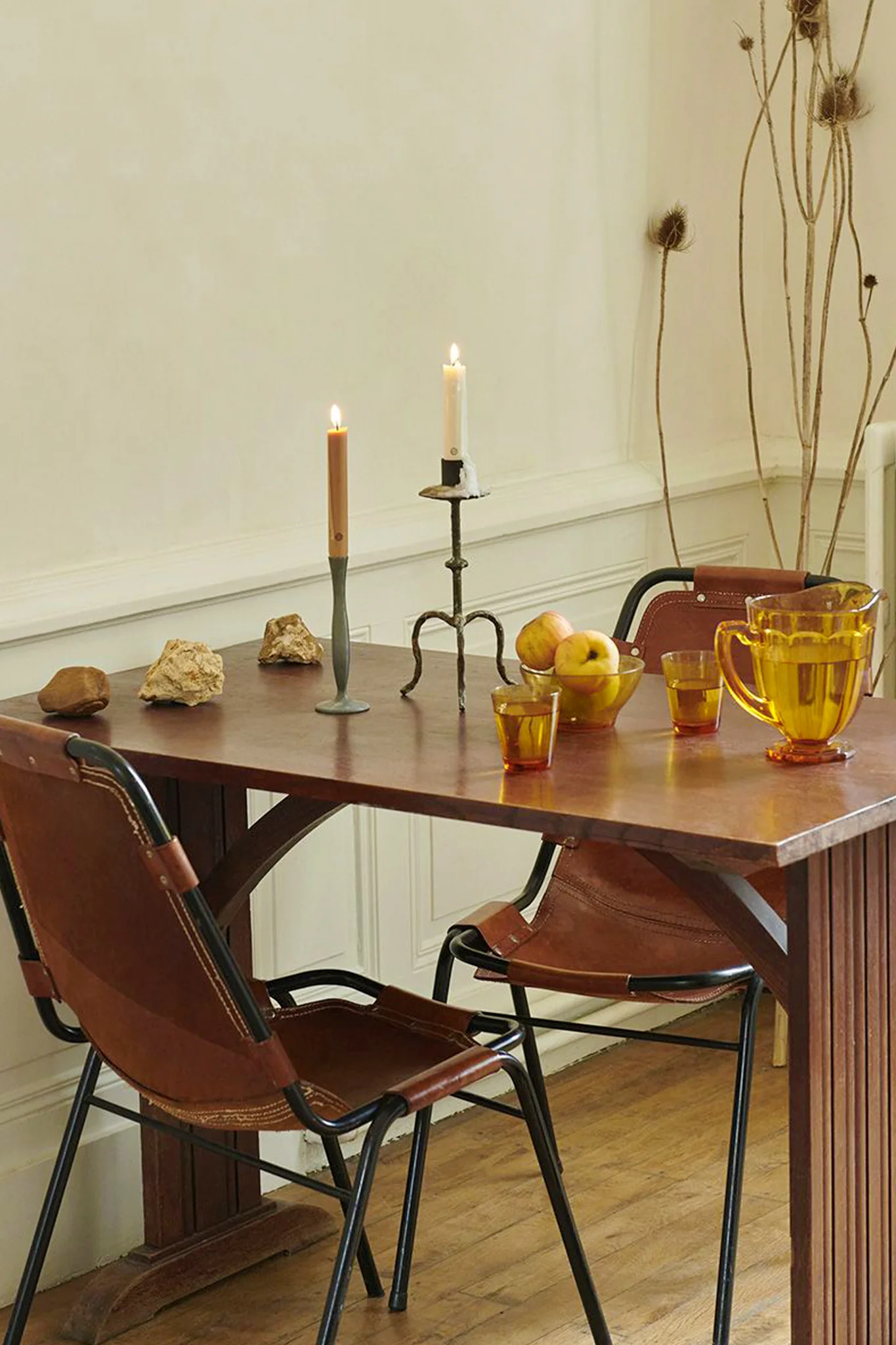 Cedar Scented Taper Candles - Image 4
