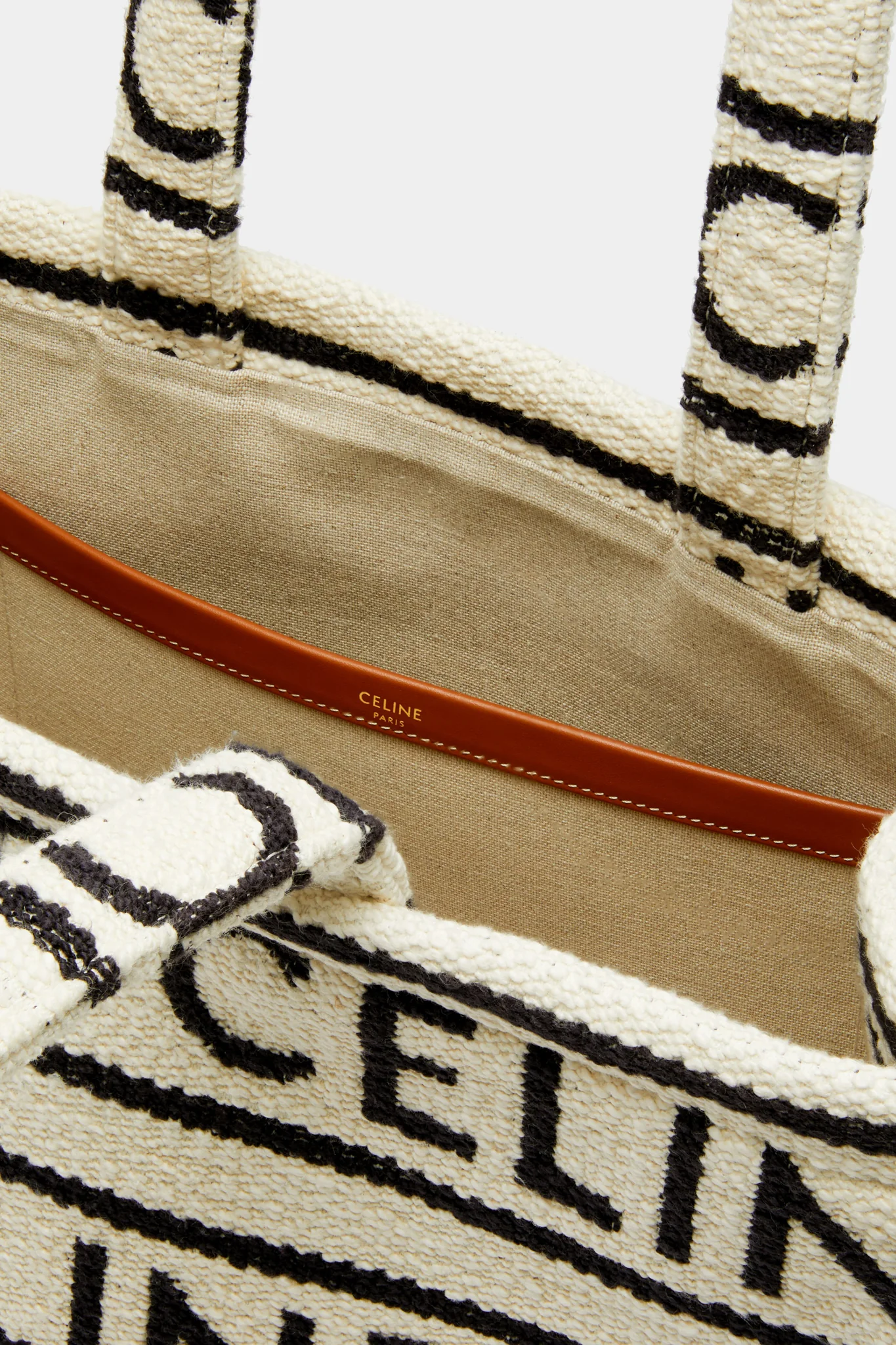 CELINE Cabas Thais Canvas Tote Bag - Image 5