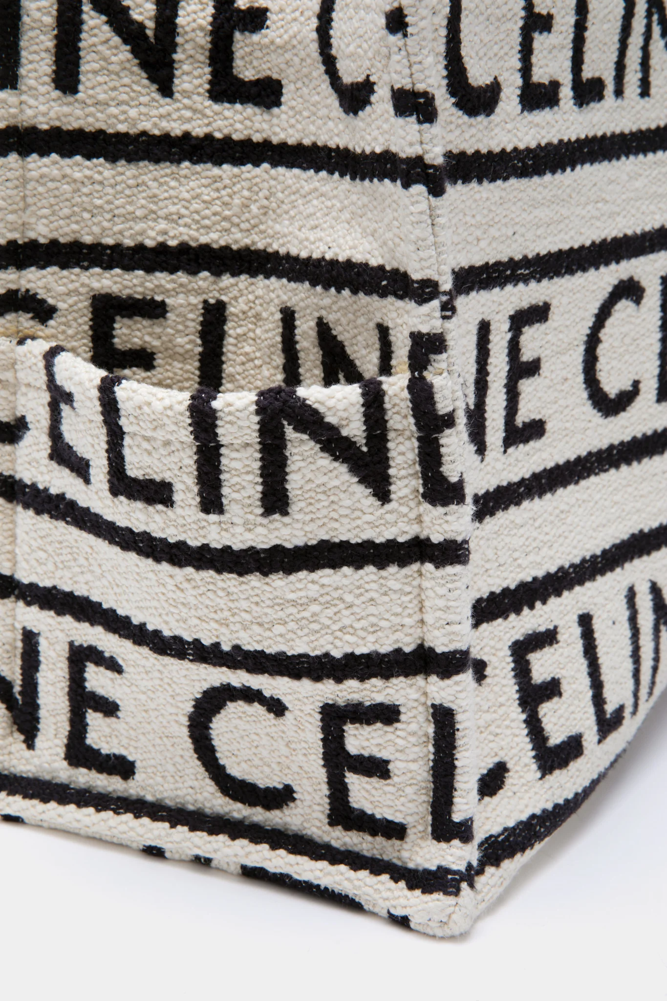 CELINE Cabas Thais Canvas Tote Bag - Image 6
