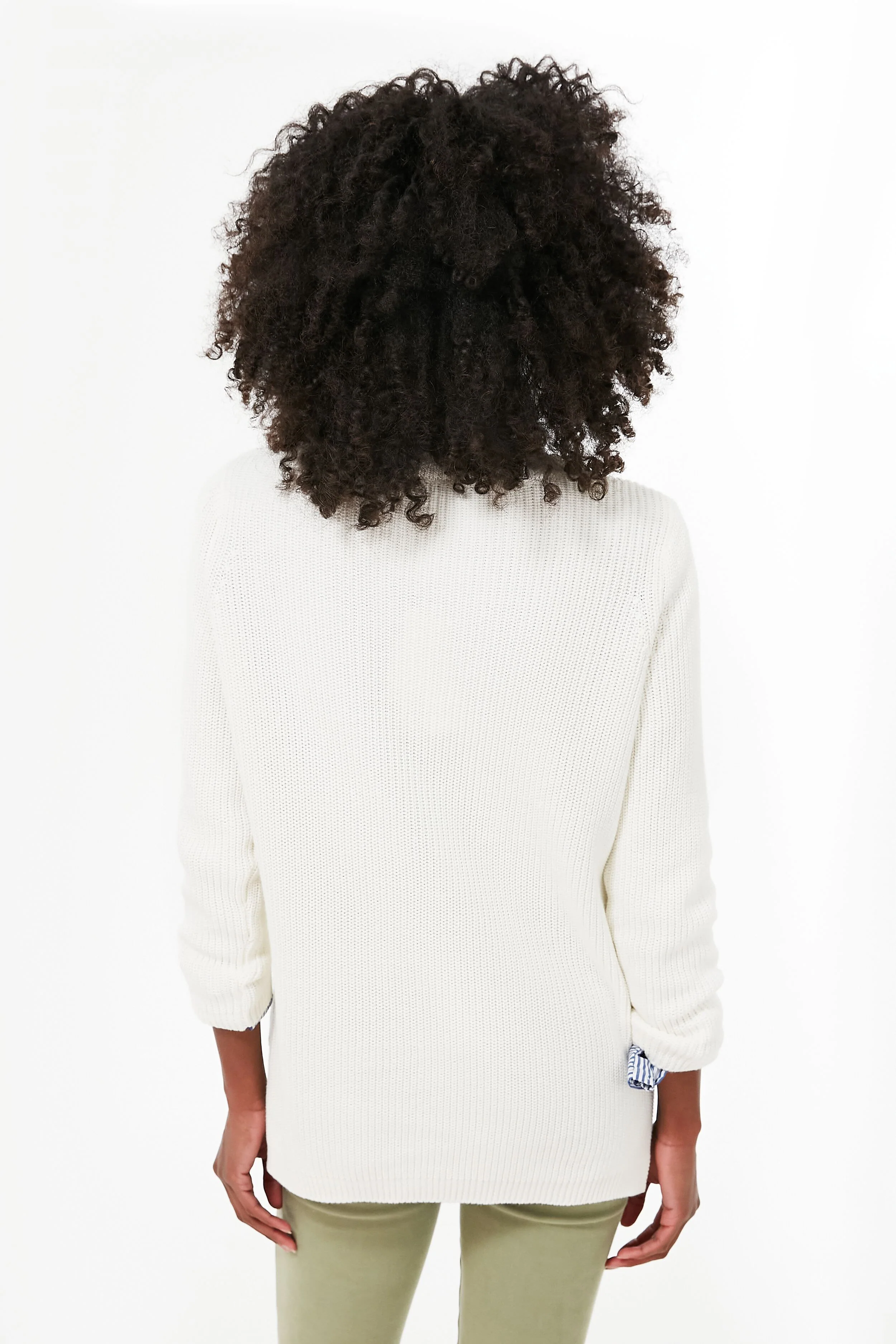 Chalk Emma Shaker Sweater - Image 4
