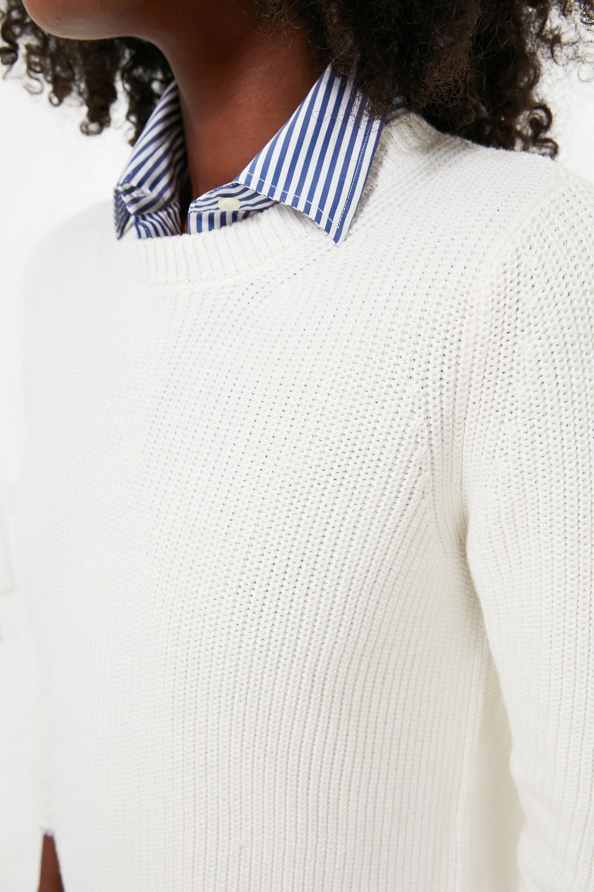 Chalk Emma Shaker Sweater - Image 5