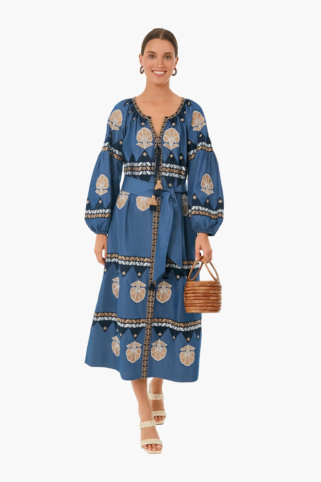 Chambray Blue Tula Long Dress - Image 3
