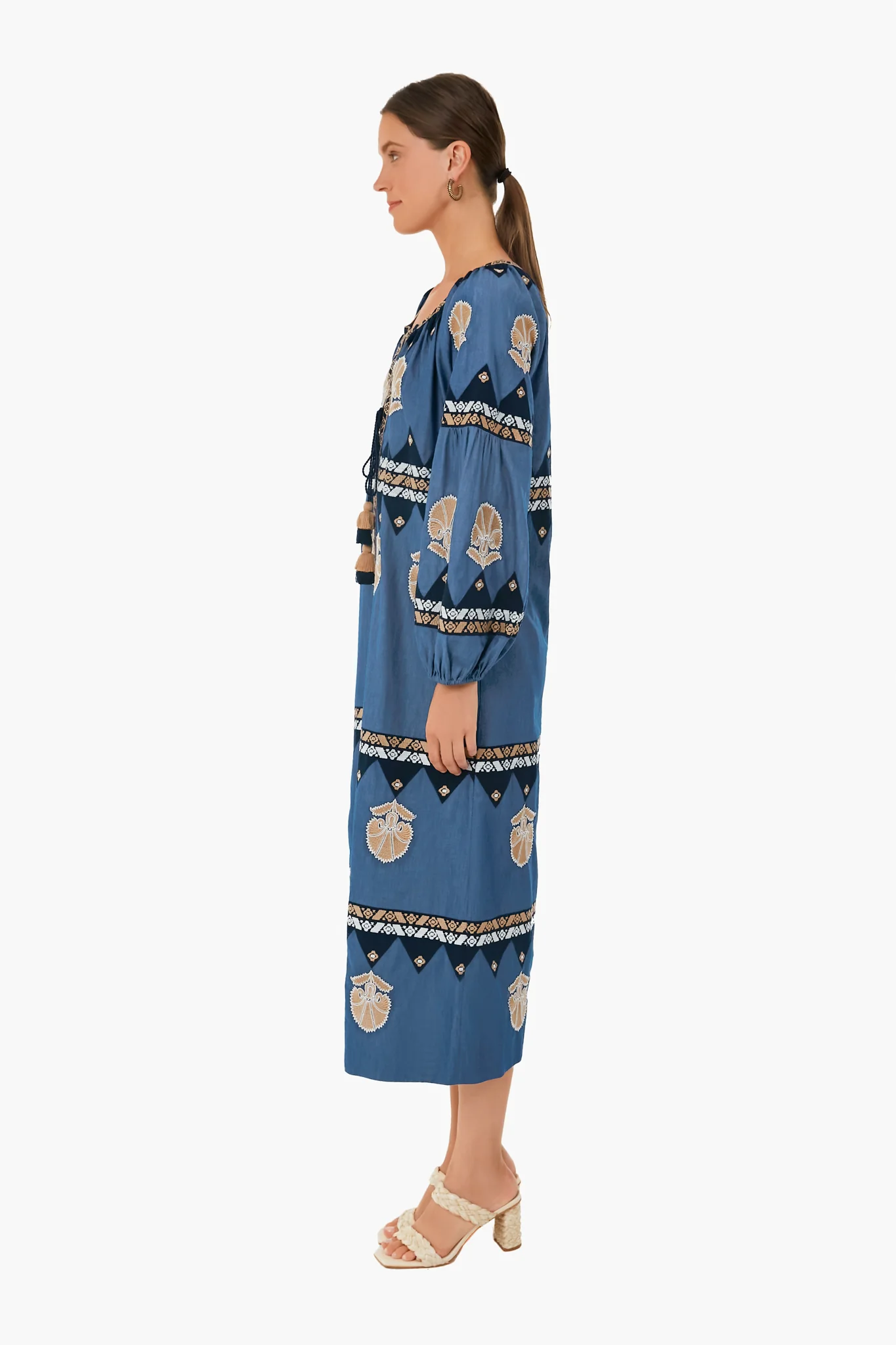 Chambray Blue Tula Long Dress - Image 4