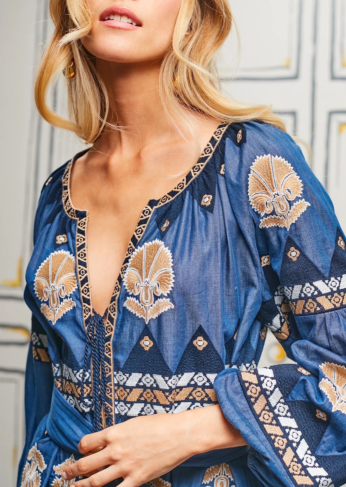 Chambray Blue Tula Long Dress - Image 8