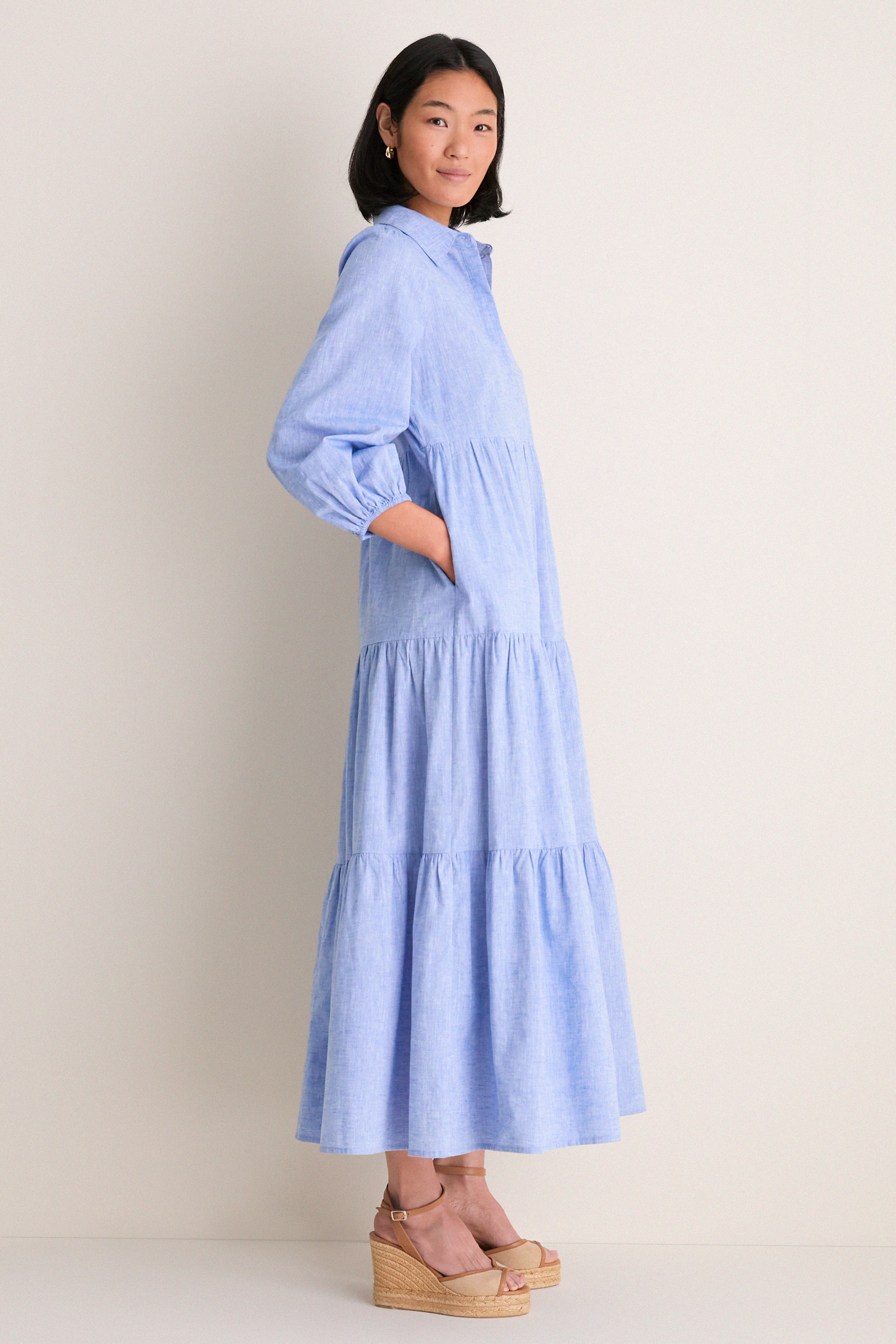 Chambray Mabel Maxi Dress - Image 3
