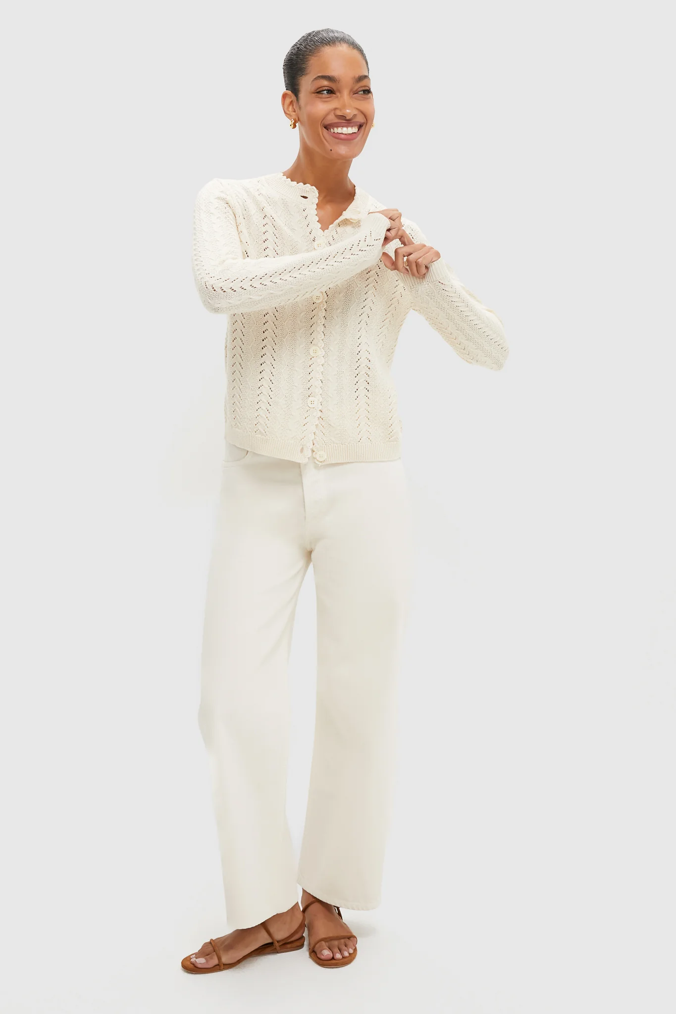 Champagne Annalise Cardigan - Image 6