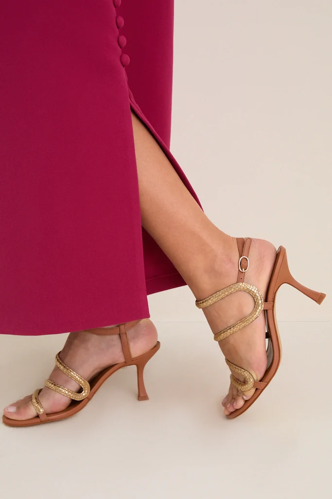 Champagne Lara Heels - Image 2