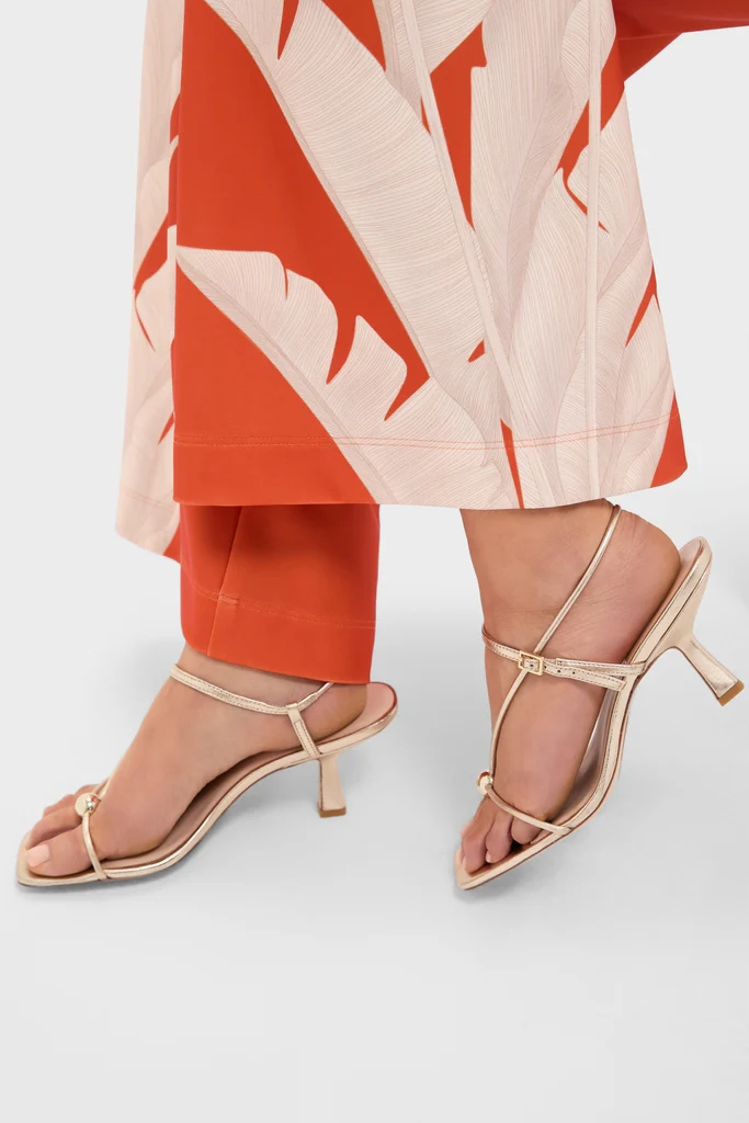 Champagne Metallic Triana Heels - Image 2