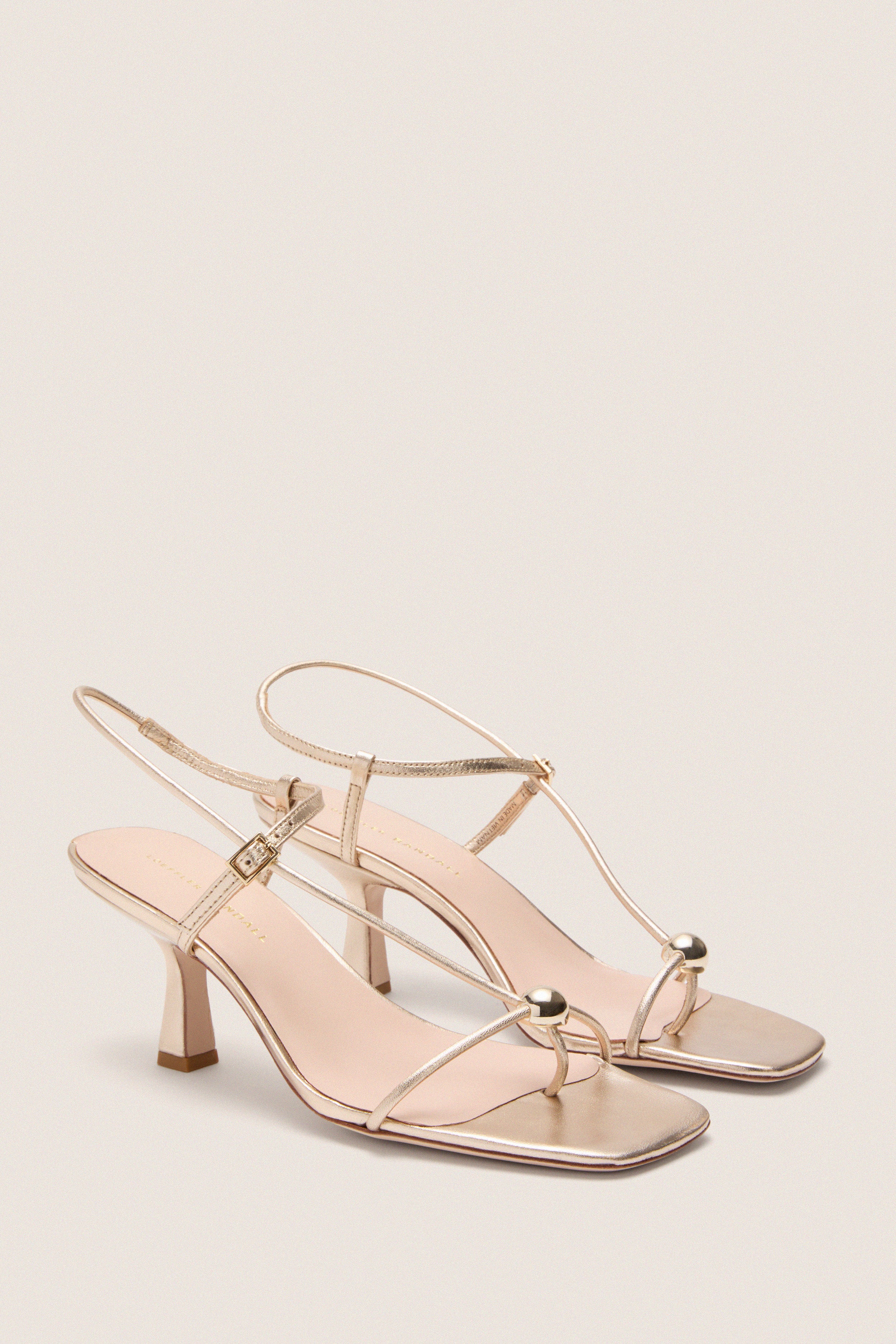 Champagne Metallic Triana Heels - Image 3