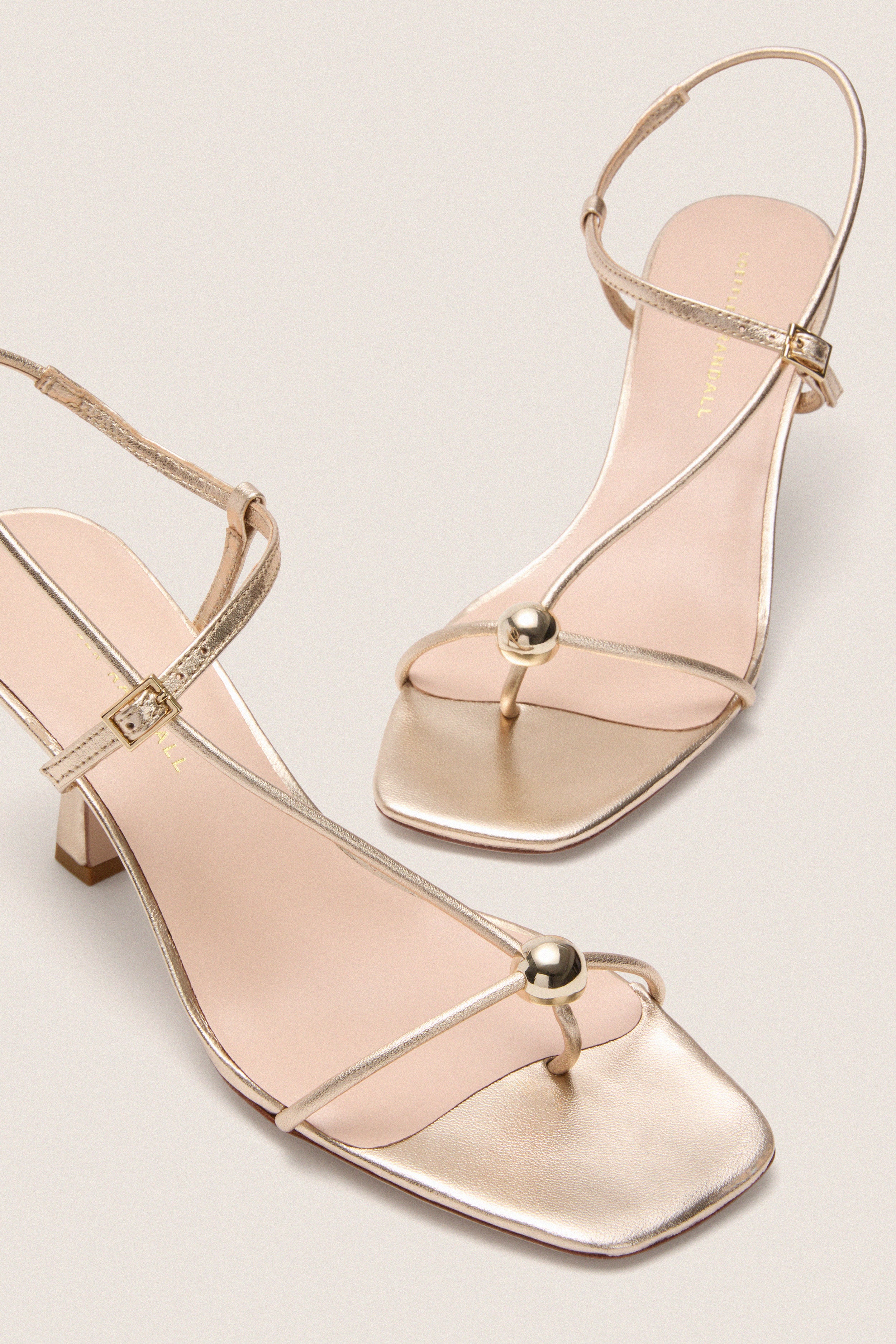 Champagne Metallic Triana Heels - Image 5