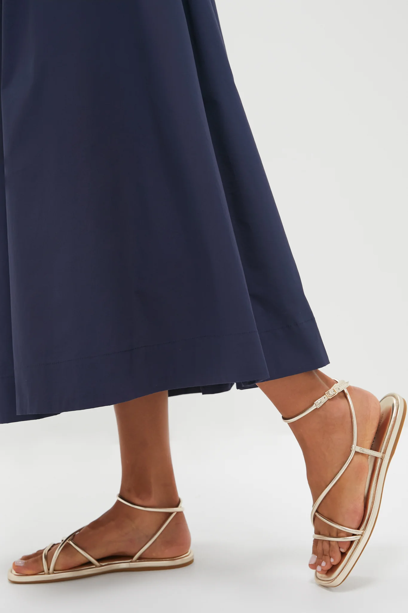 Champagne Nappa Noor Sandals - Image 2