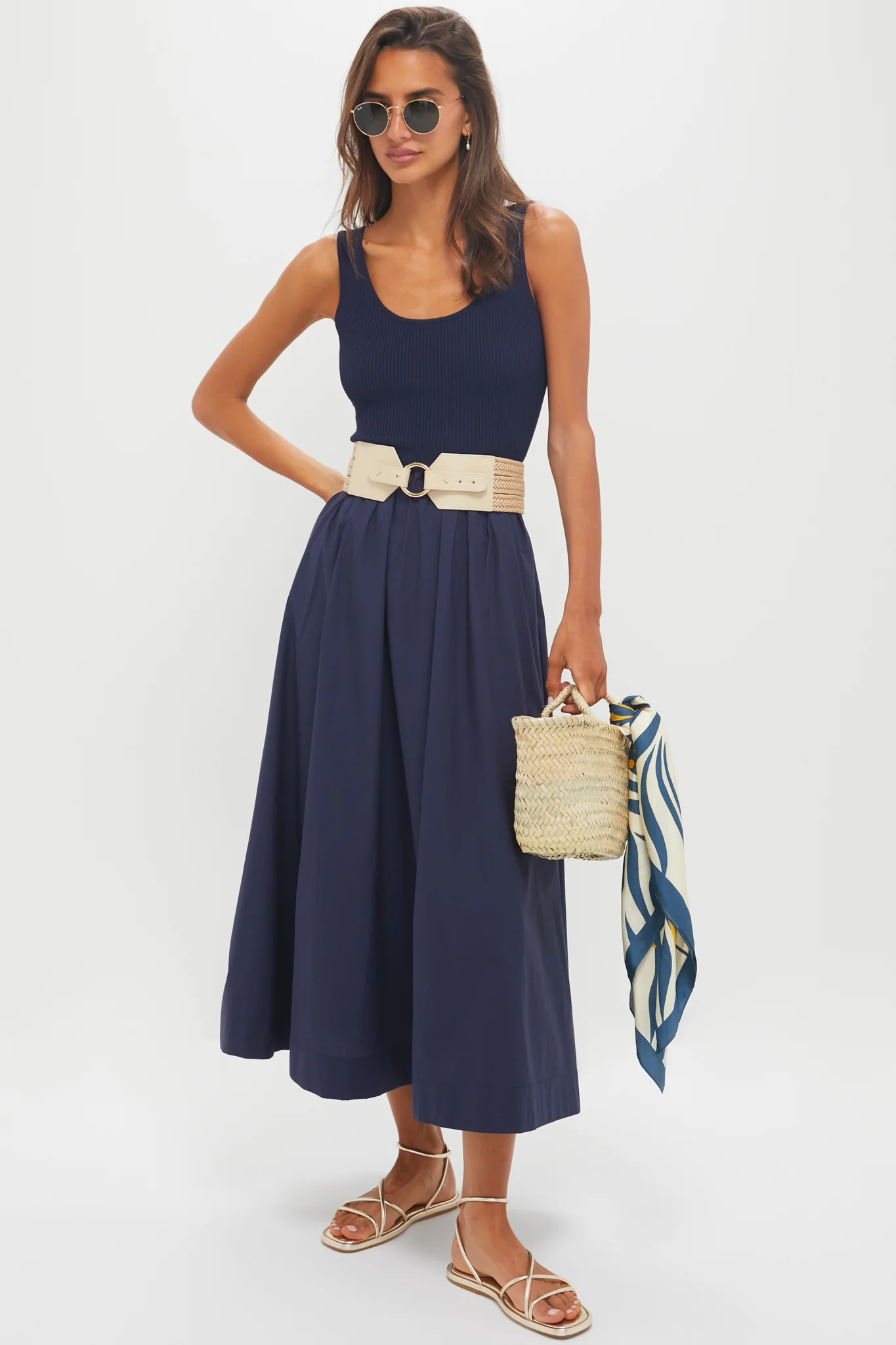 Champagne Nappa Noor Sandals - Image 3