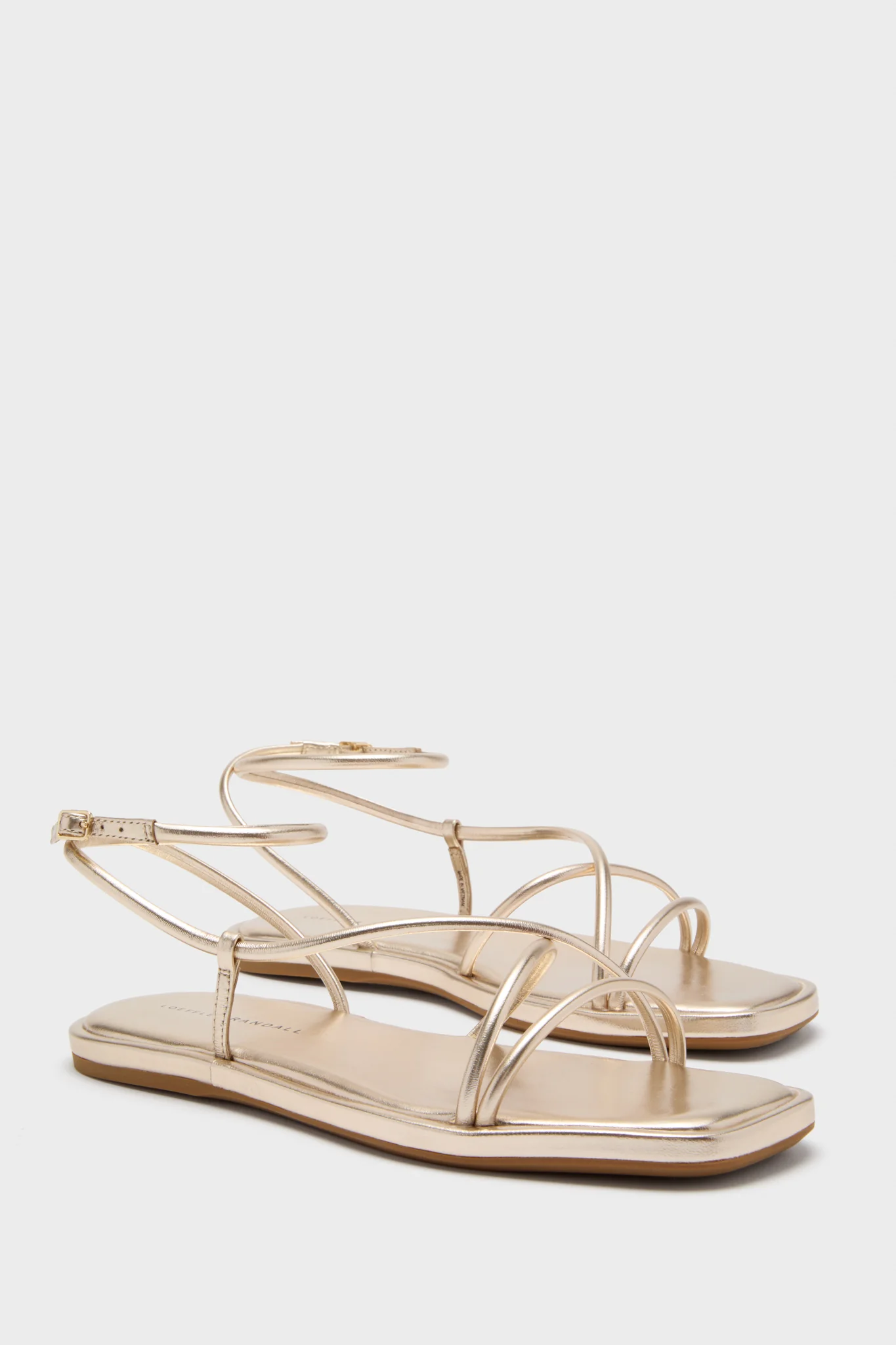 Champagne Nappa Noor Sandals - Image 4