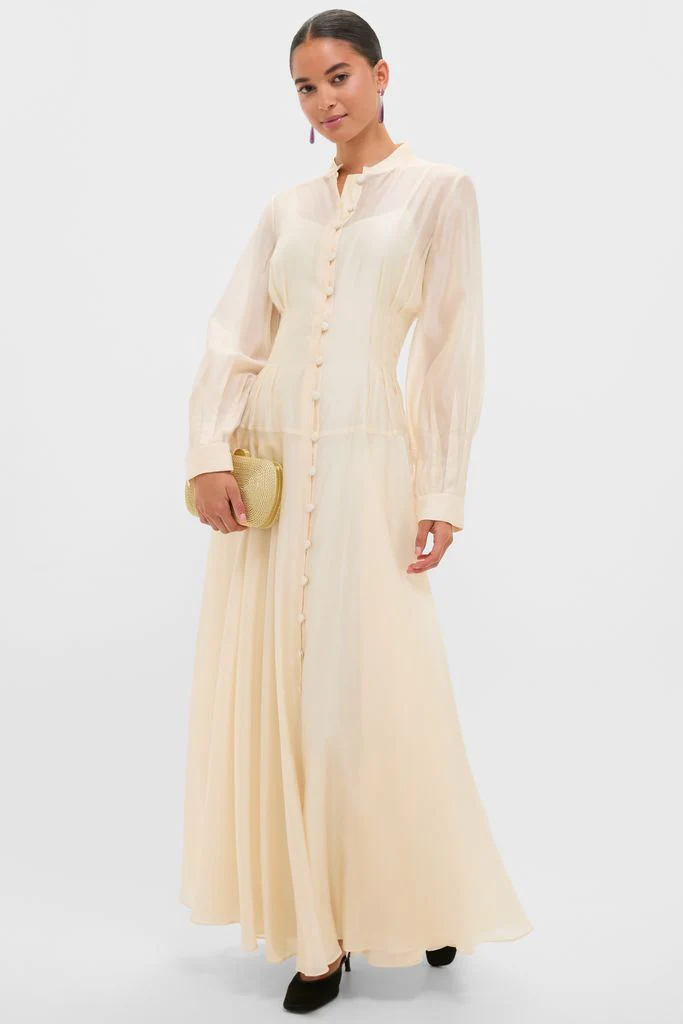 Champagne Organza Marbella Dress