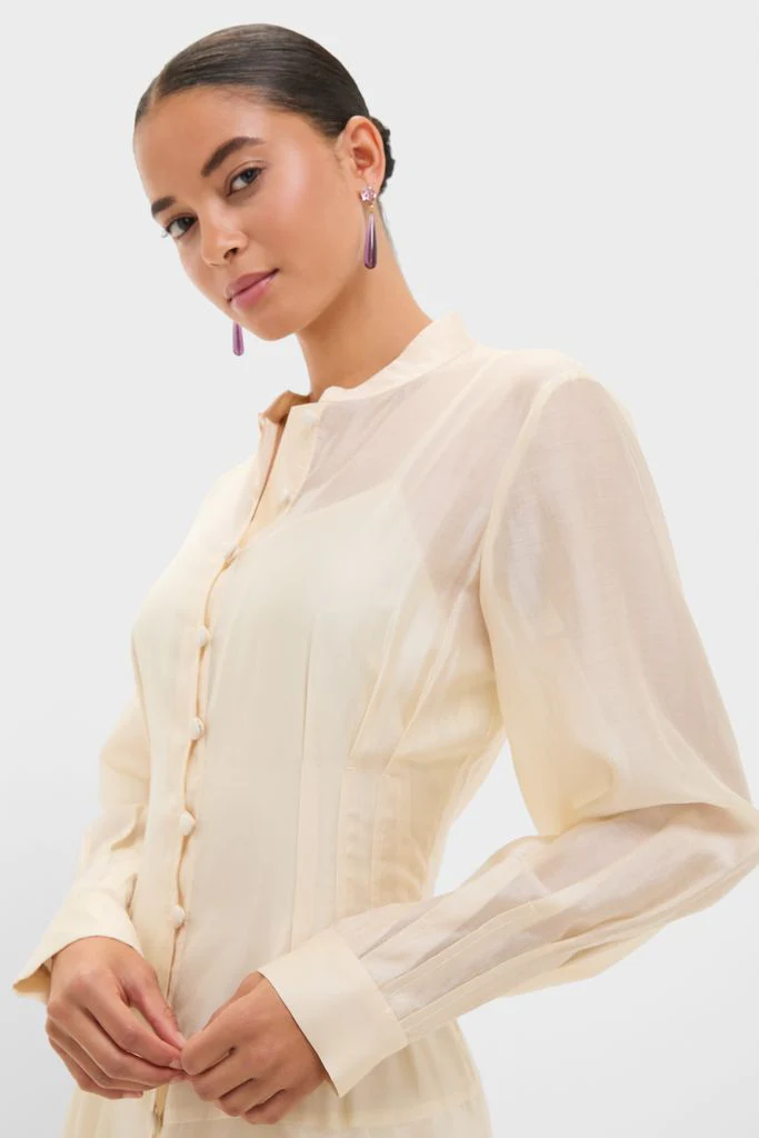 Champagne Organza Marbella Dress - Image 2