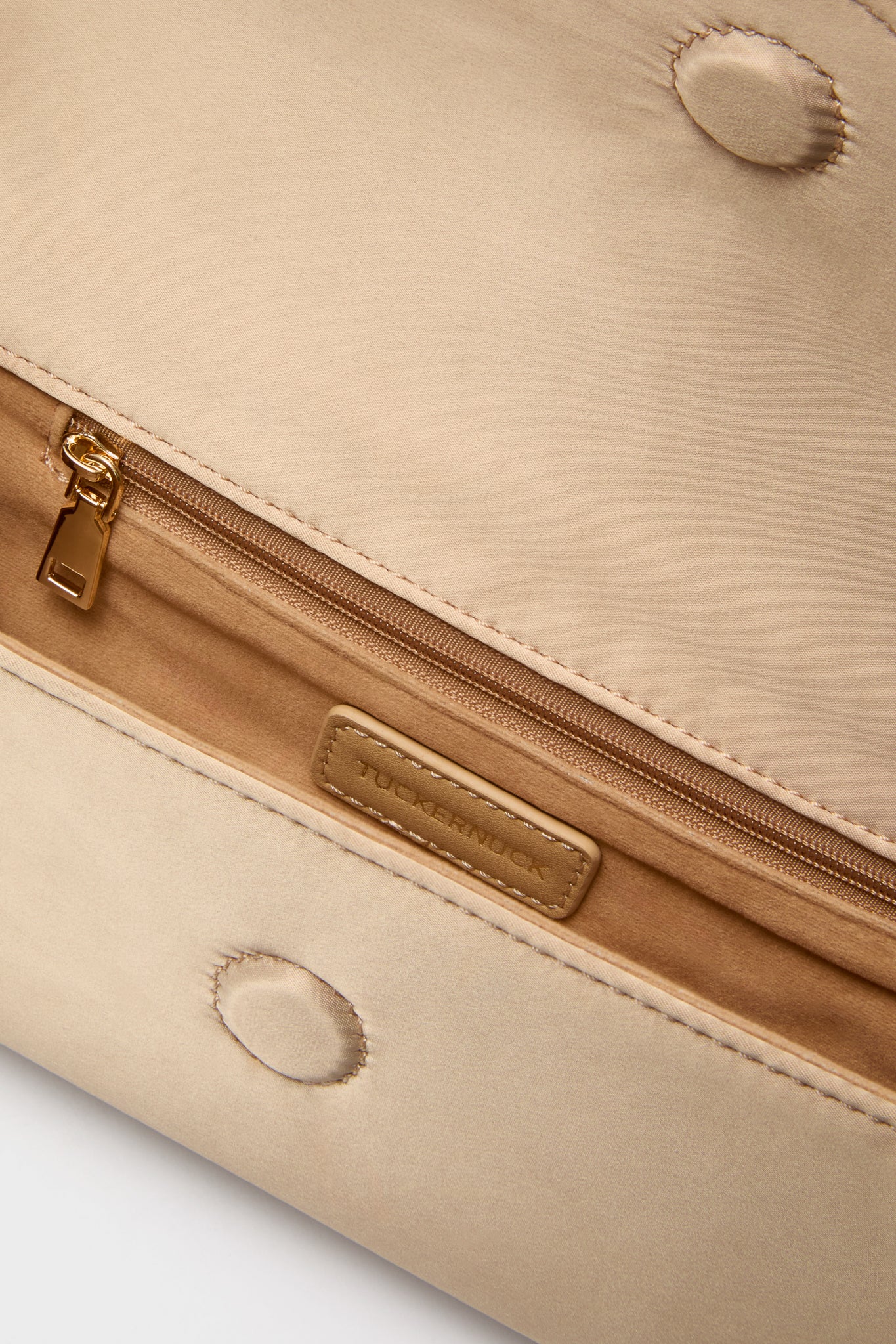 Champagne Satin Gabrielle Clutch - Image 5