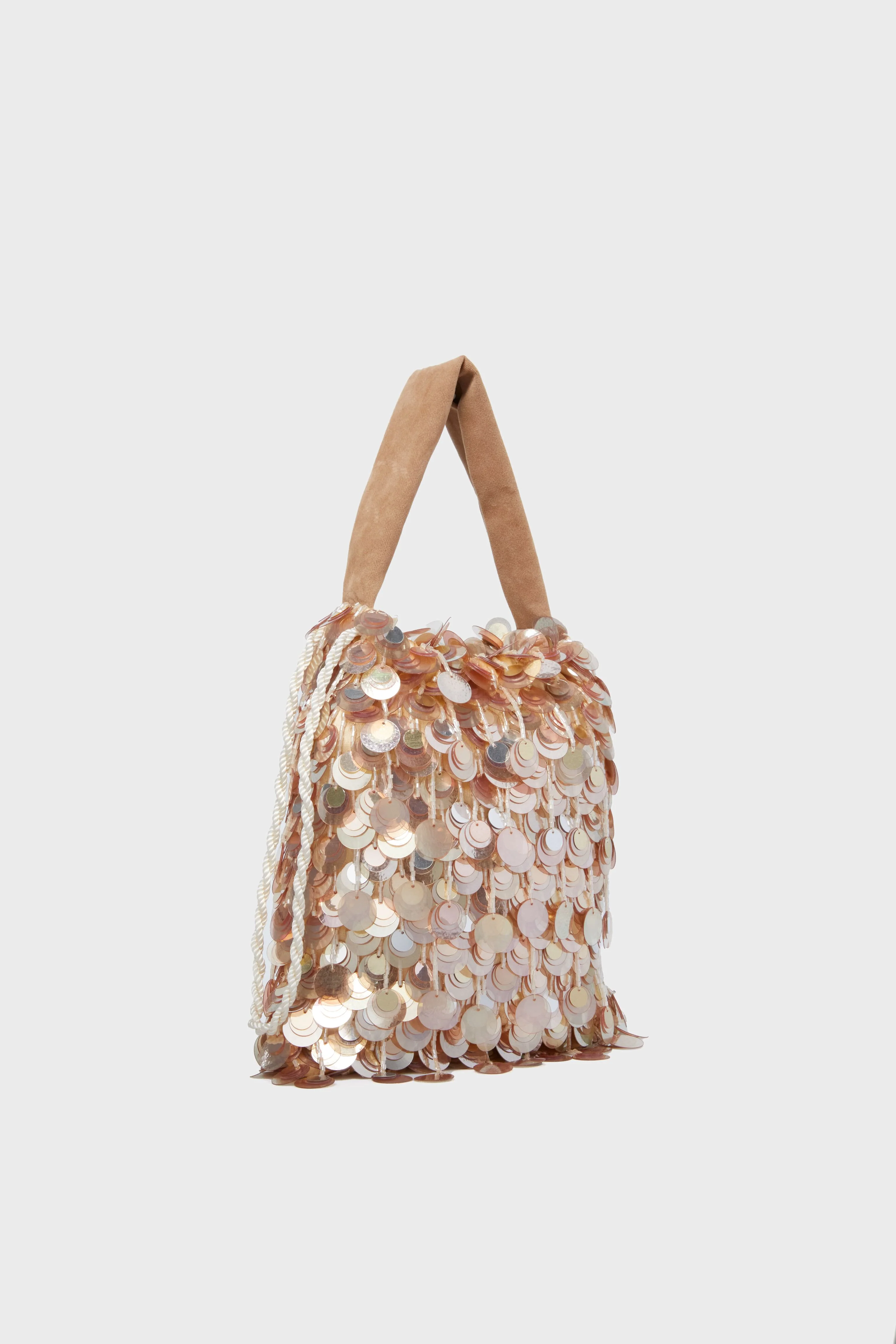 Champagne Sequin Gala Bag - Image 6