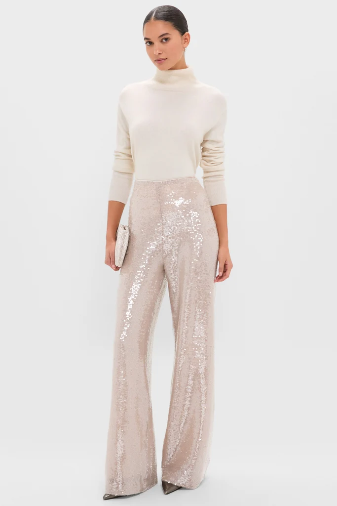 Champagne Sequin Tatum Pants - Image 2