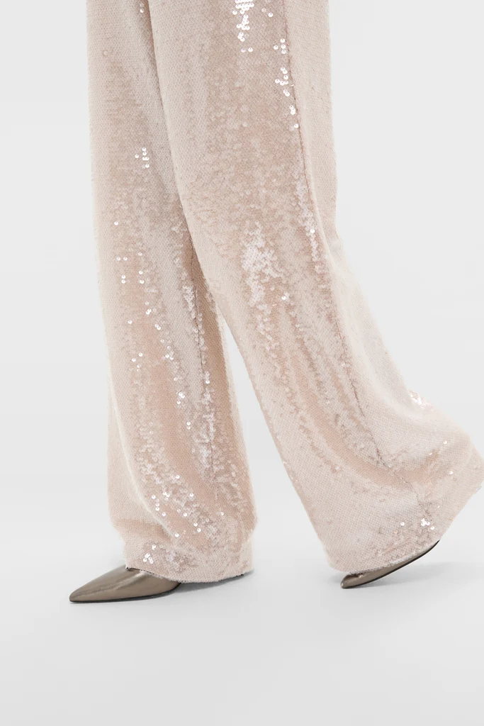 Champagne Sequin Tatum Pants - Image 5
