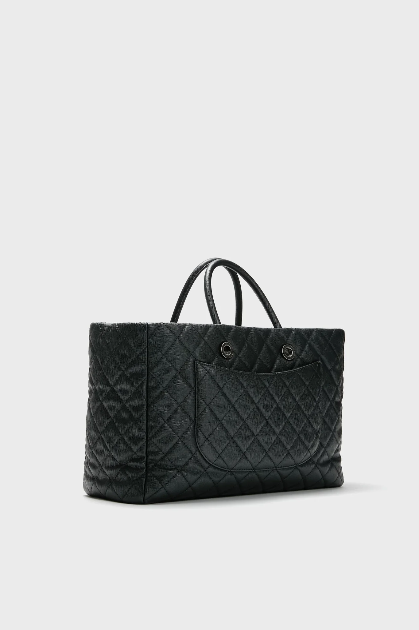 CHANEL Black Caviar Coco Allure Shopping Tote - Image 5