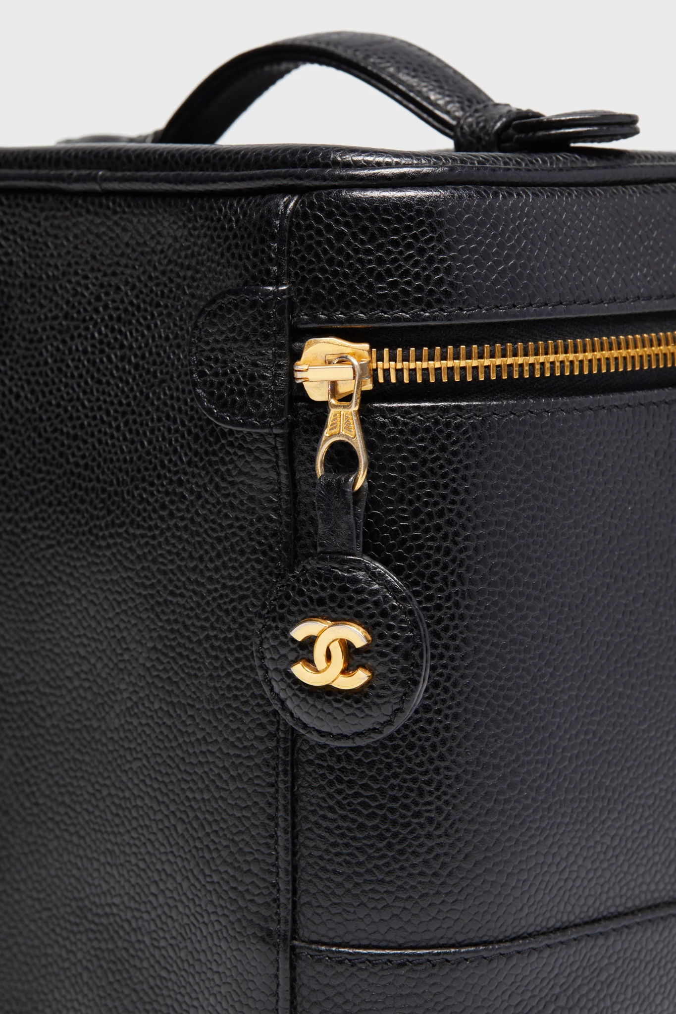 CHANEL Black Caviar Tall Vanity Bag - Image 6