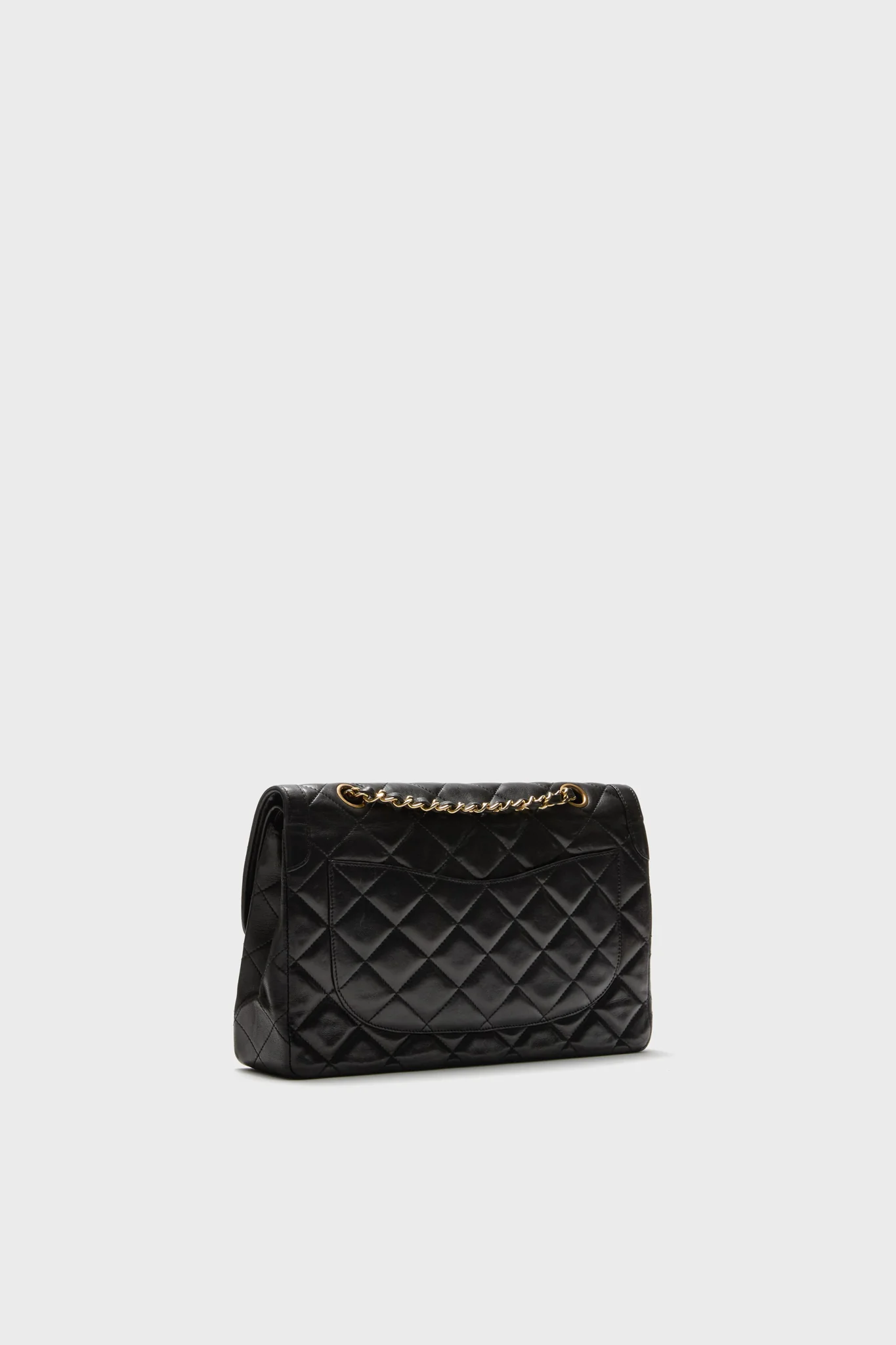 CHANEL Black Lambskin Quilted Medium Paris Limited Double Flap Shoulder Bag - Image 5