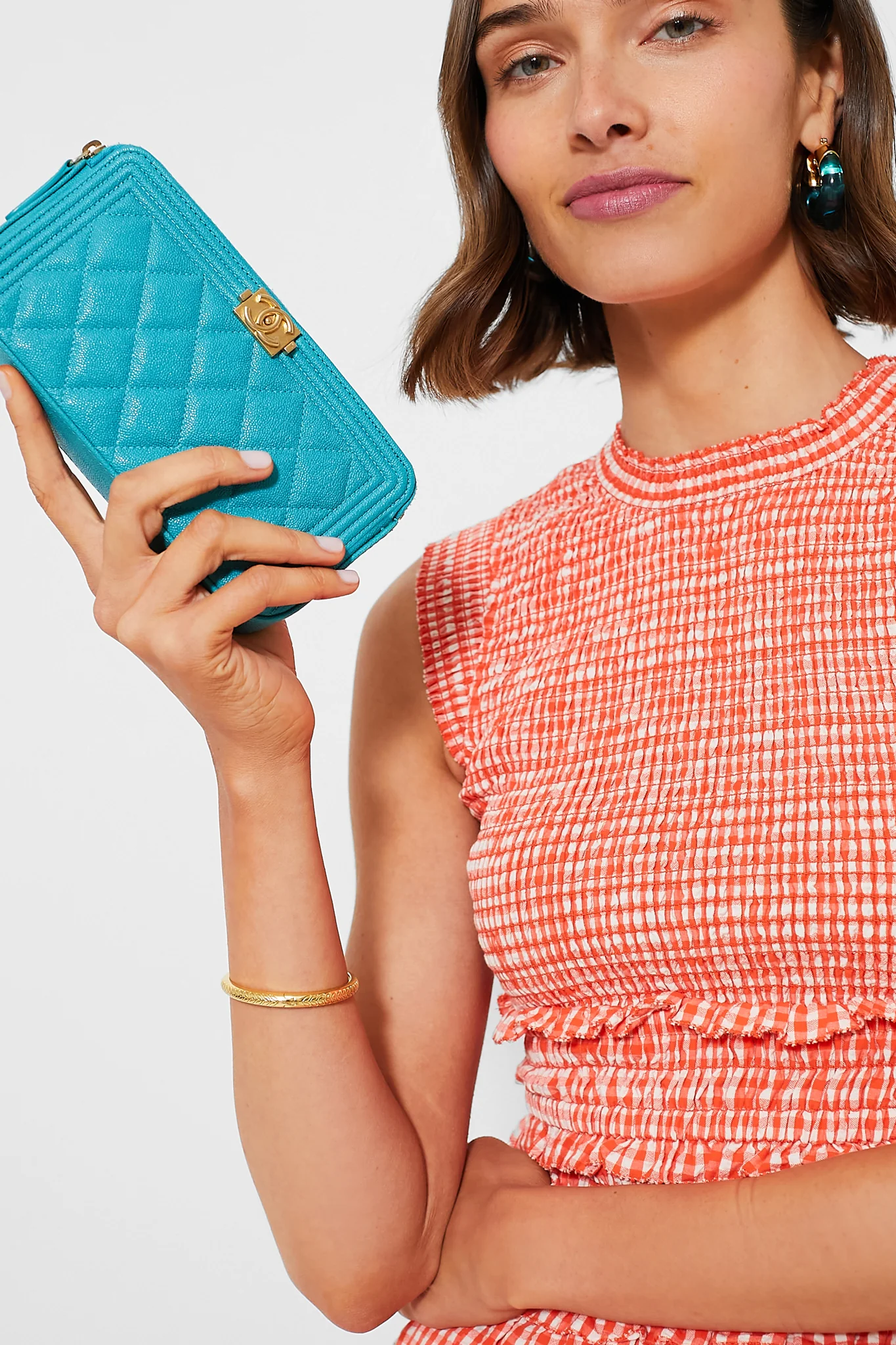 CHANEL Blue Caviar Boy Wallet On Chain - Image 3