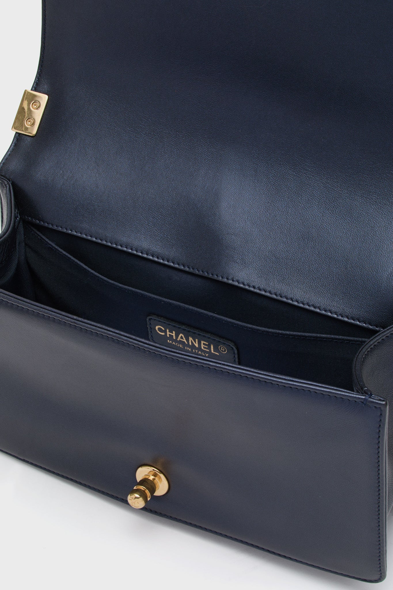 Chanel Boy Embossed Bicolor Shoulder Bag - Image 6