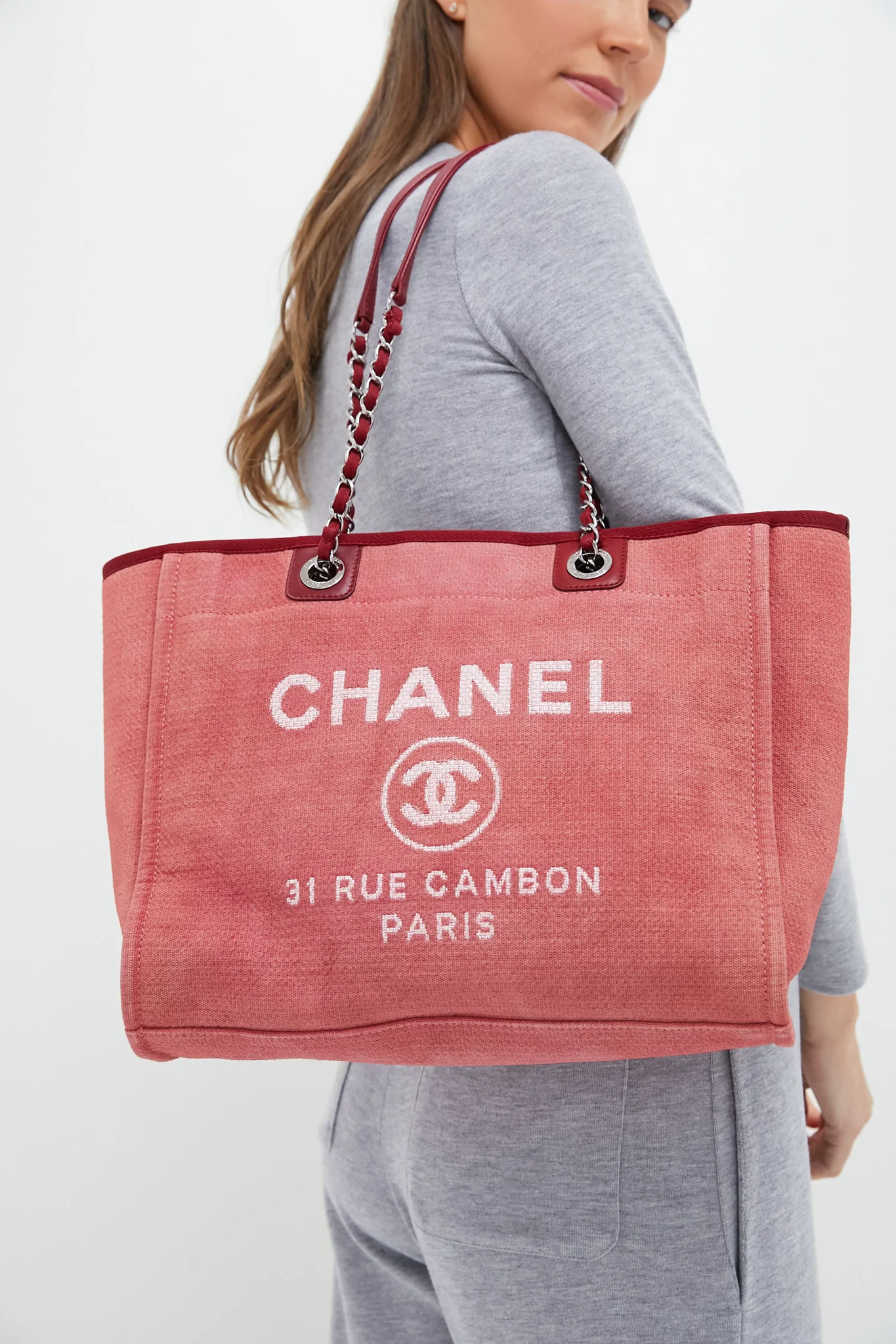 CHANEL Deauville MM Tote Bag - Image 2