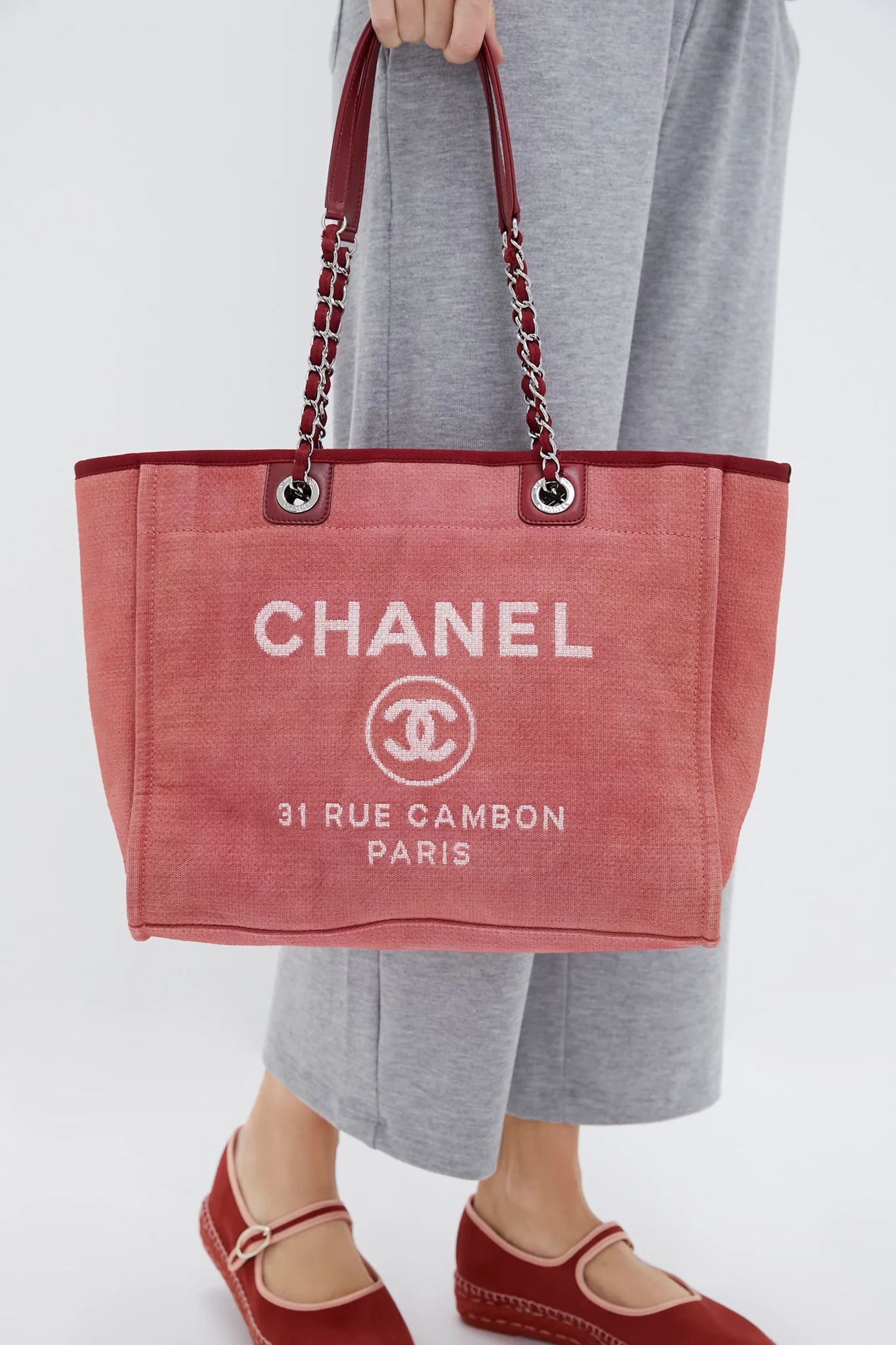 CHANEL Deauville MM Tote Bag - Image 4