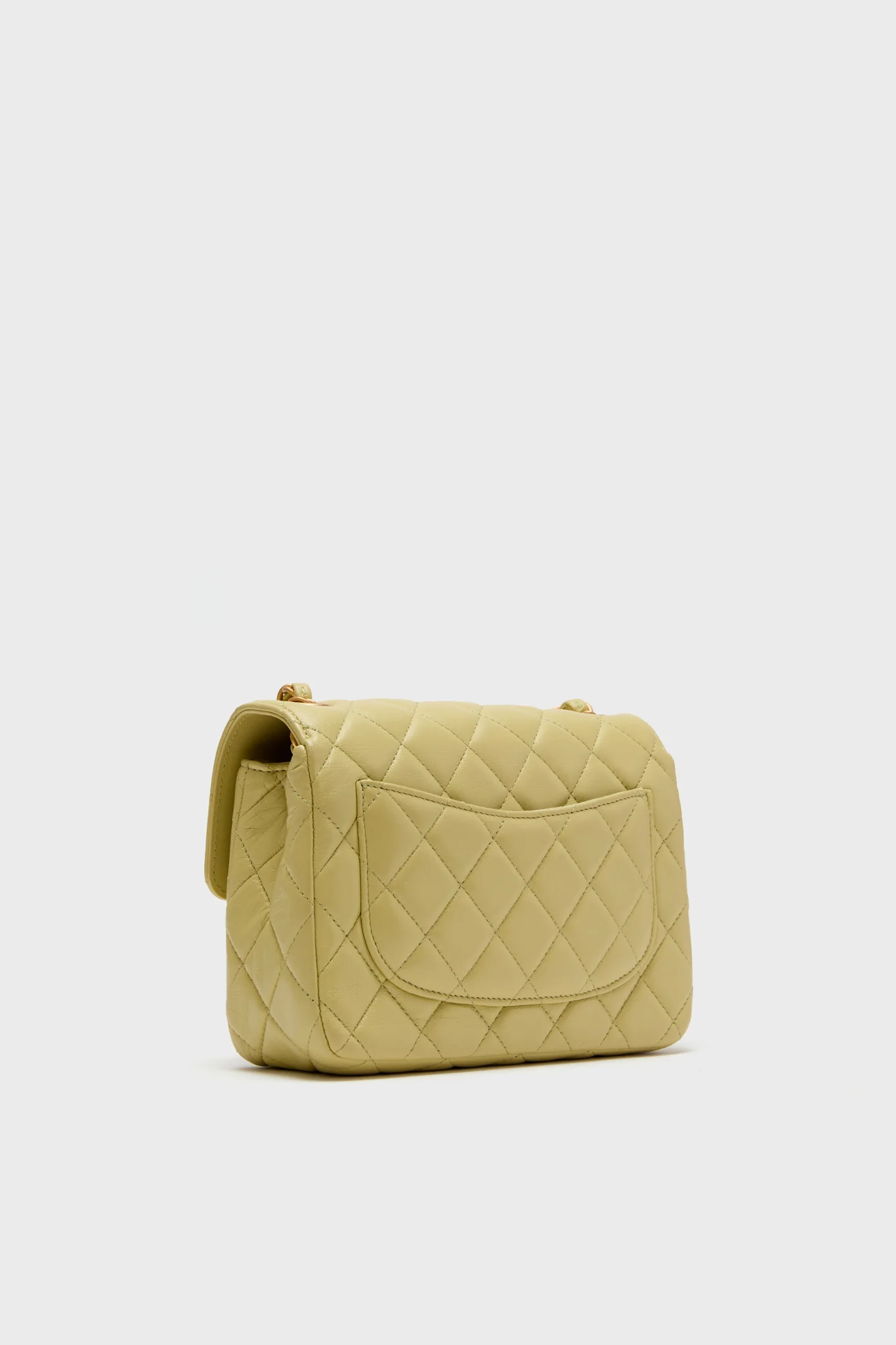 CHANEL Green Classic Lambskin Casino Royale Charms Single Flap Bag - Image 5