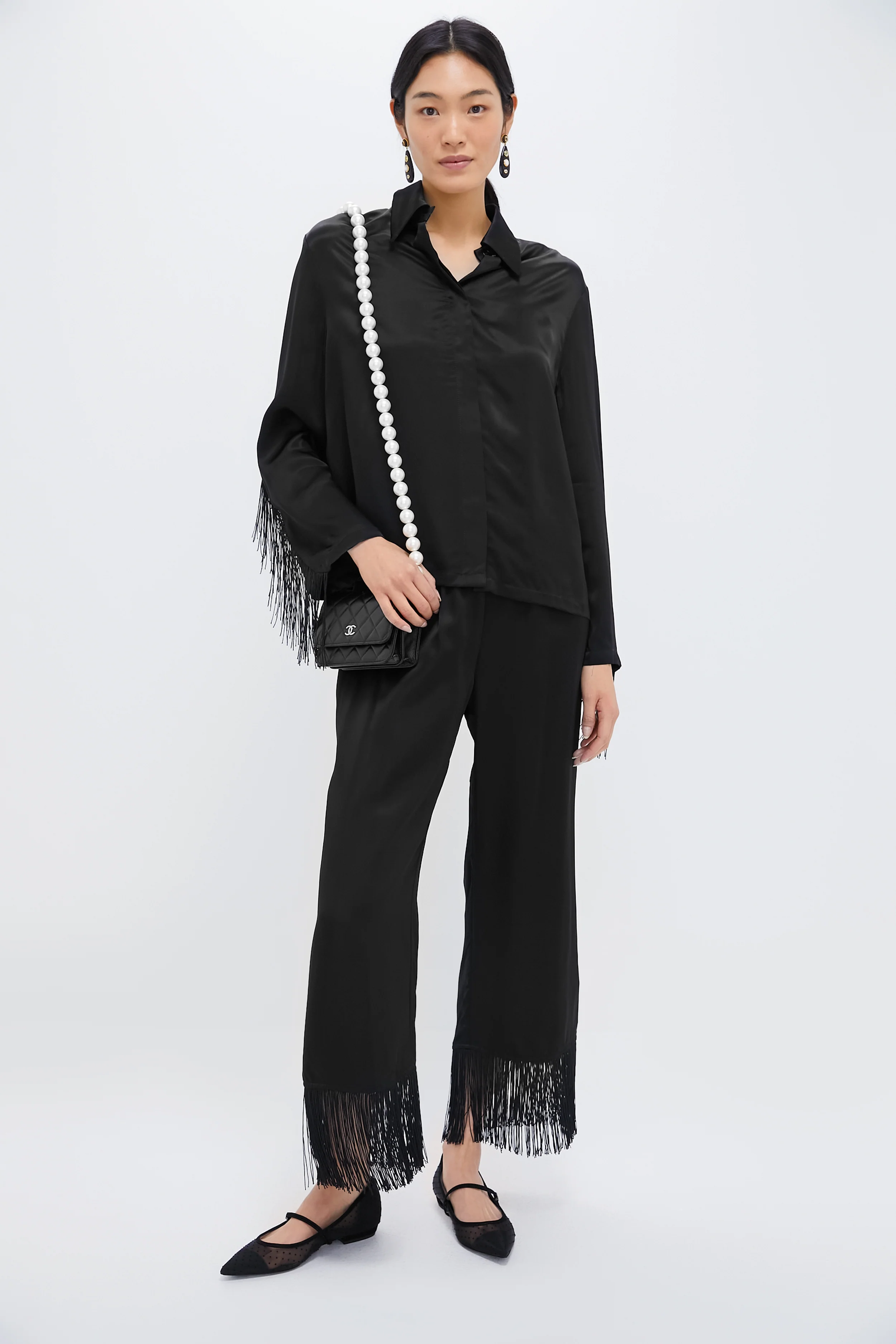 CHANEL Pearl Strap CC Wallet On Chain - Image 6