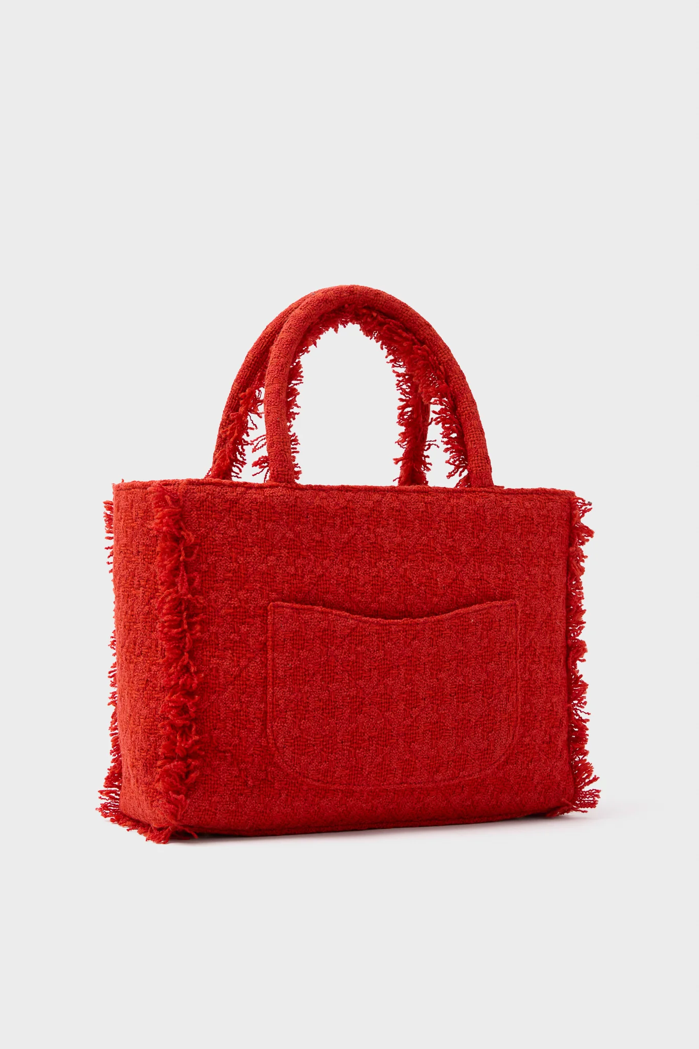 CHANEL Red Zipped Shopper Tote - Image 4
