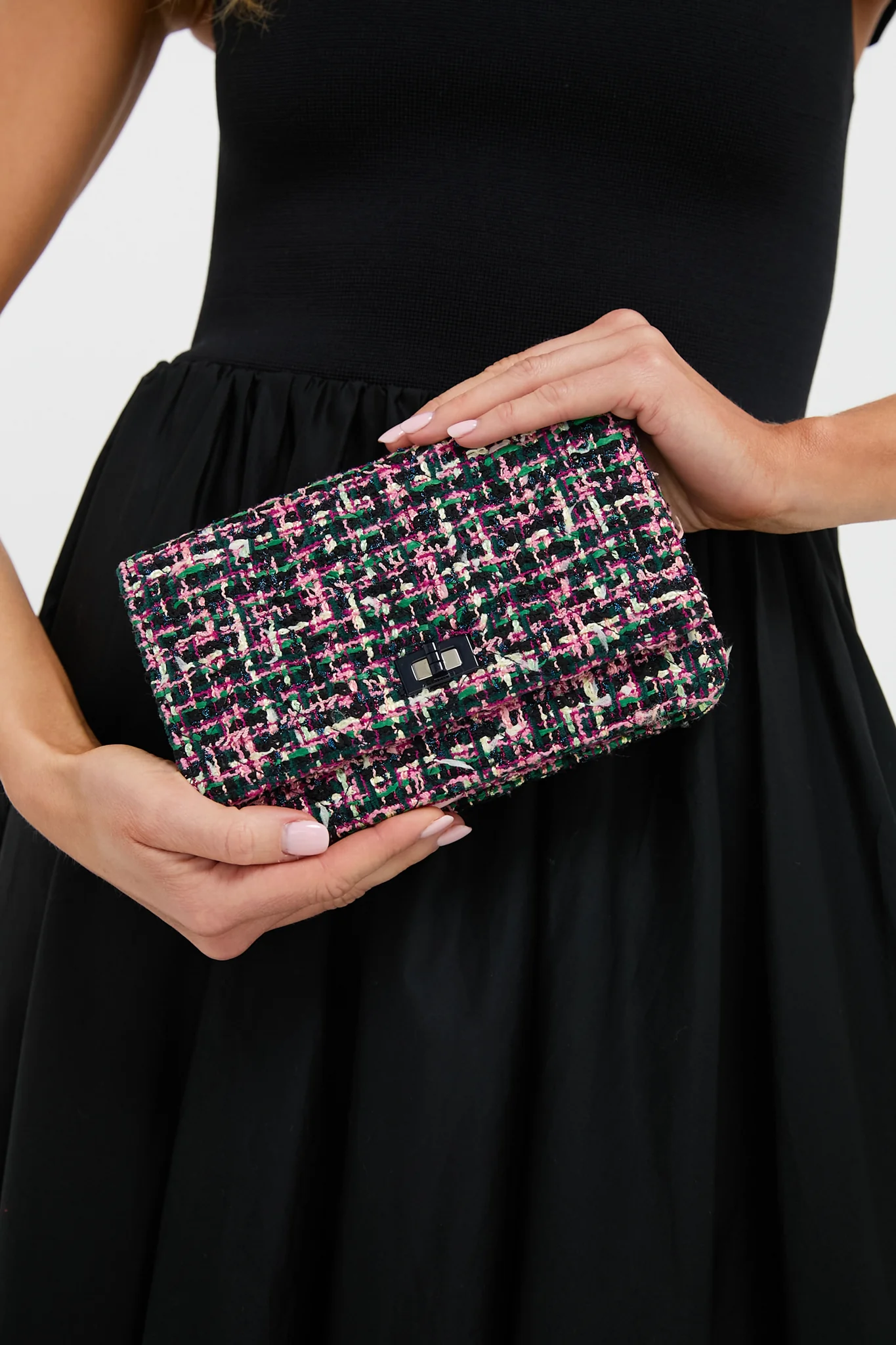 CHANEL Tweed Reissue 2.55 Wallet On Chain - Image 2