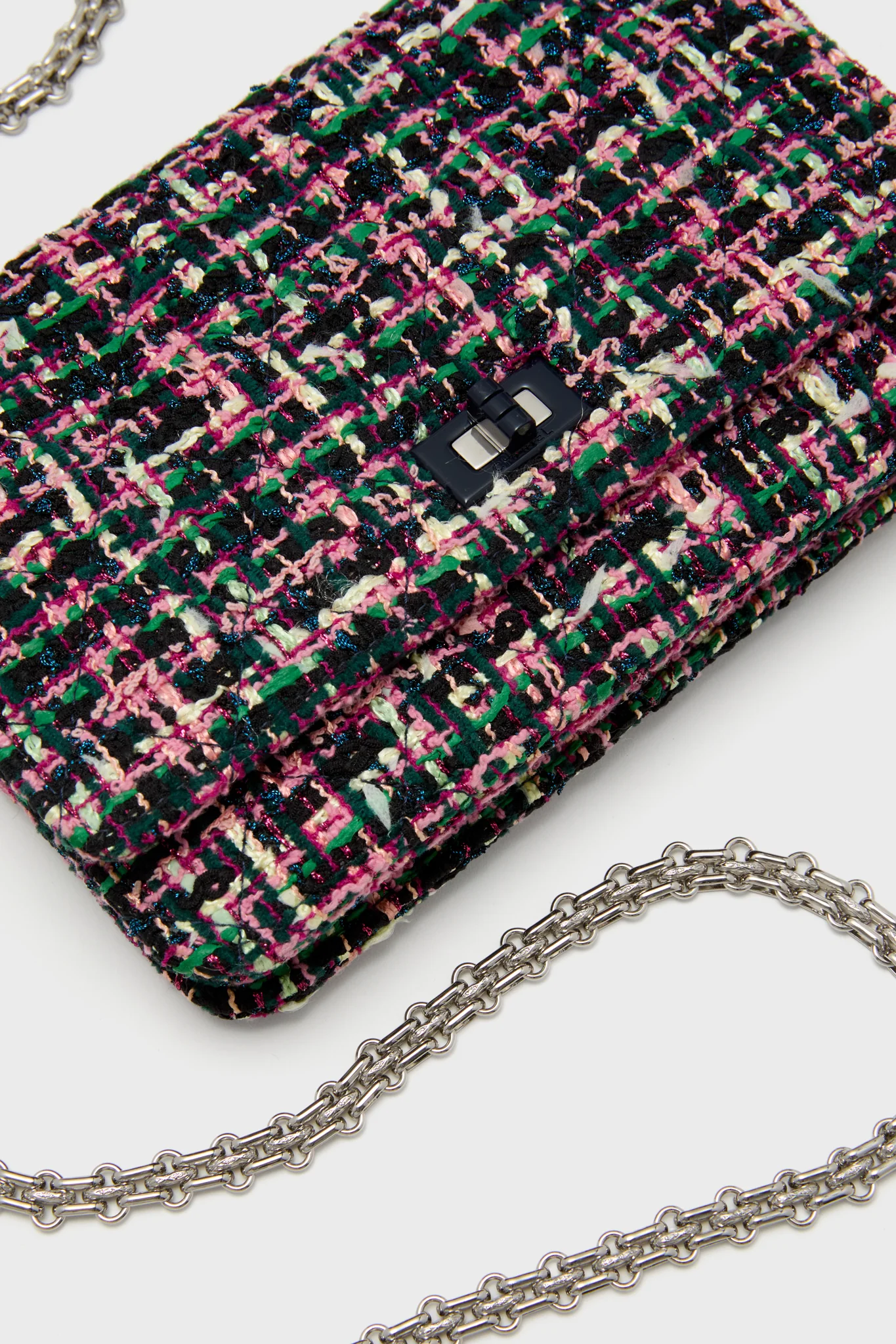 CHANEL Tweed Reissue 2.55 Wallet On Chain - Image 6