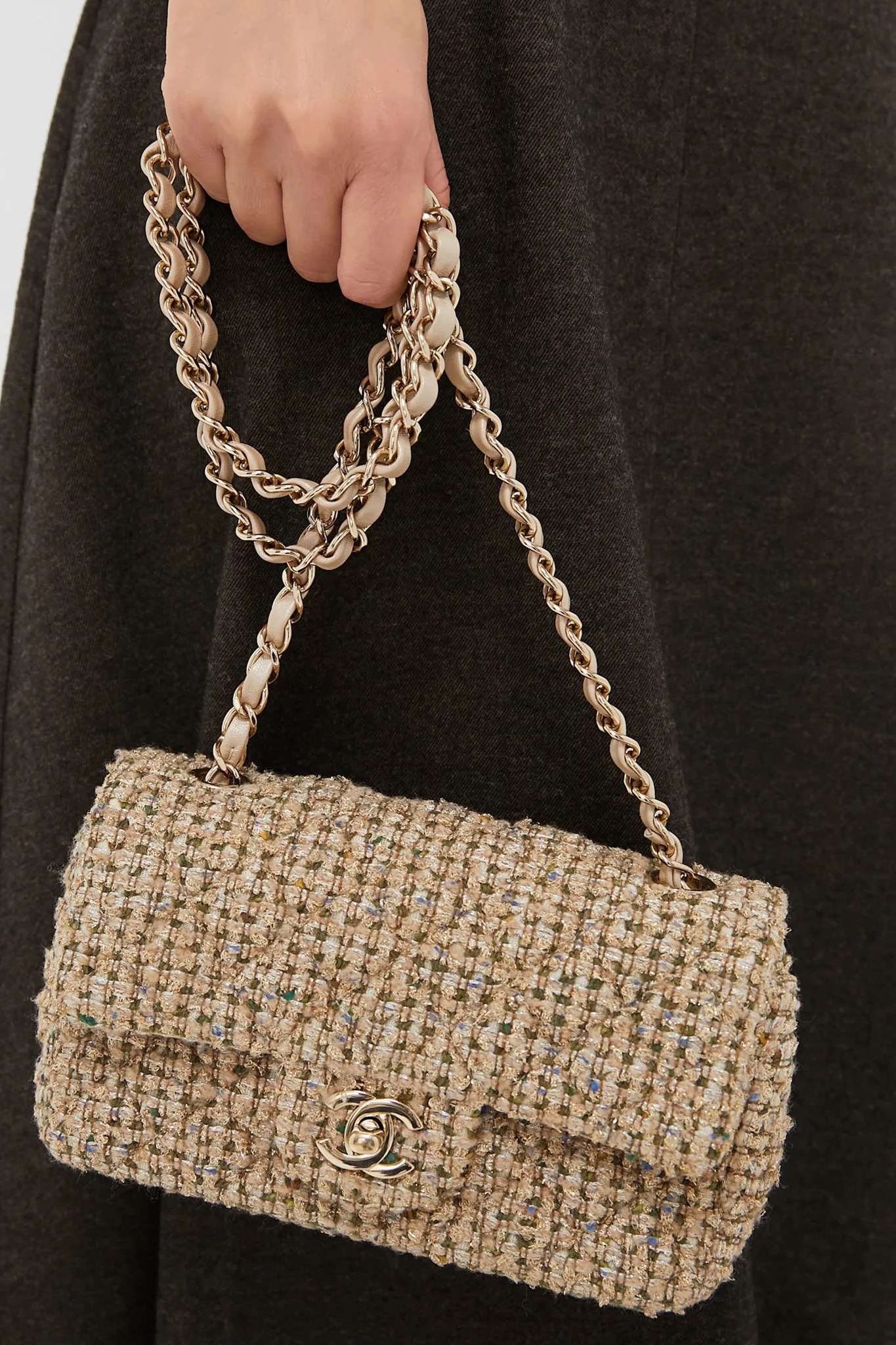 Chanel Tweed Shoulder Bag - Image 2