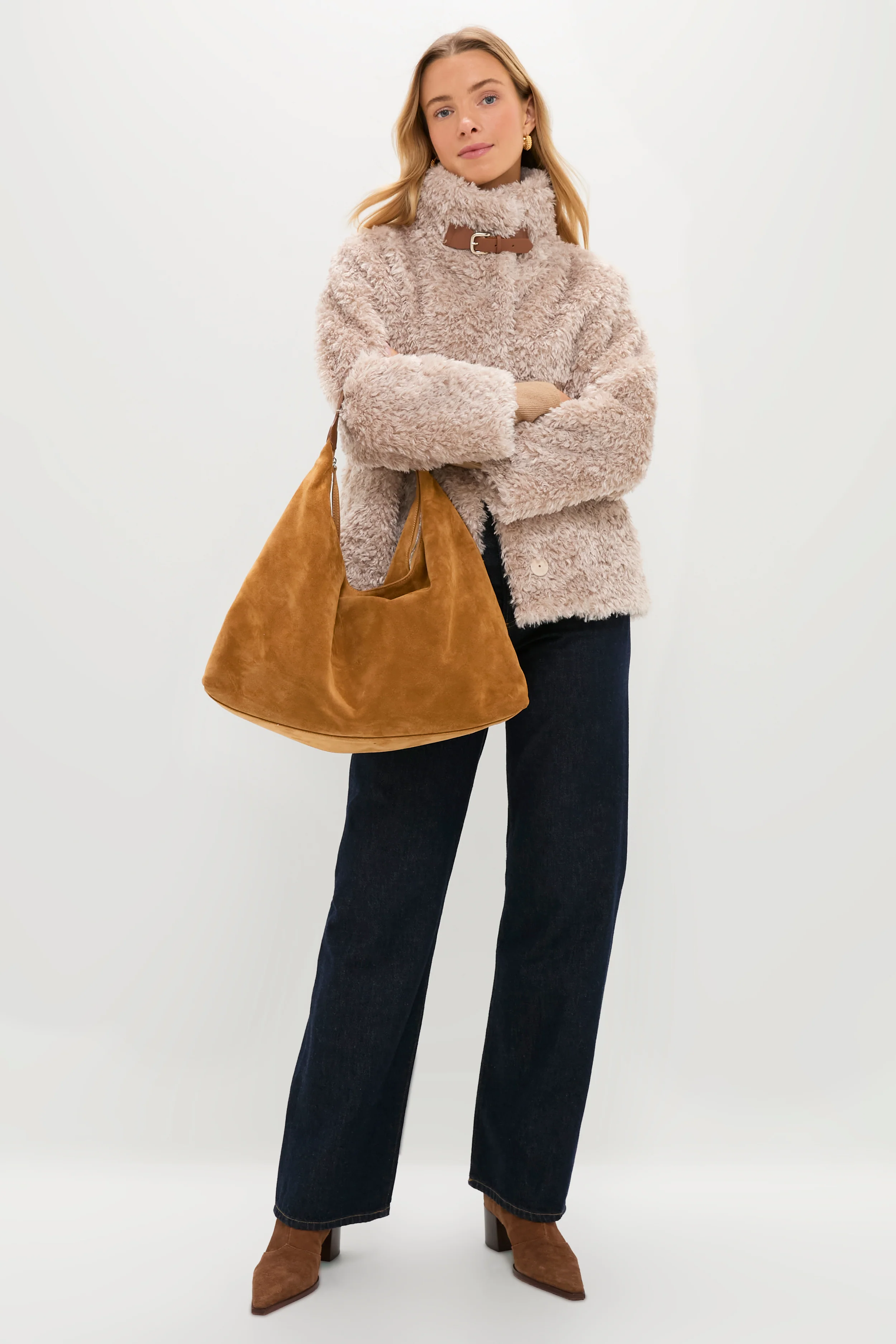 Chantilly Curly Alternative Fur Jacket - Image 2