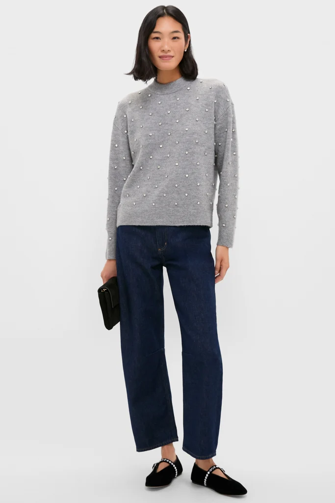 Charcoal Diamonte Aura Sweater - Image 2