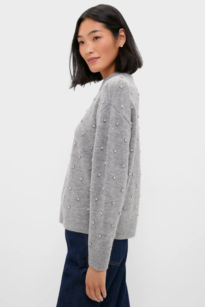 Charcoal Diamonte Aura Sweater - Image 3