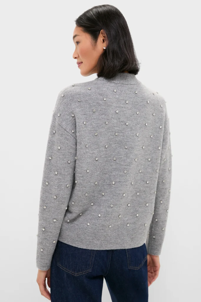 Charcoal Diamonte Aura Sweater - Image 4