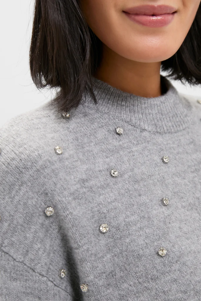 Charcoal Diamonte Aura Sweater - Image 5