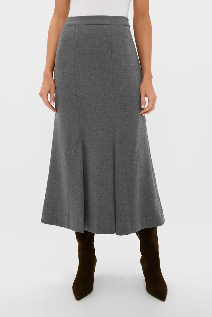 Charcoal Heather Mona Maxi Skirt - Image 2
