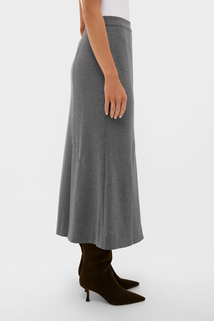 Charcoal Heather Mona Maxi Skirt - Image 3