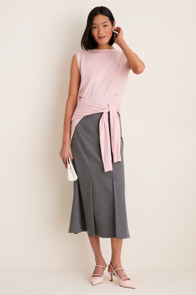 Charcoal Heather Mona Maxi Skirt - Image 6